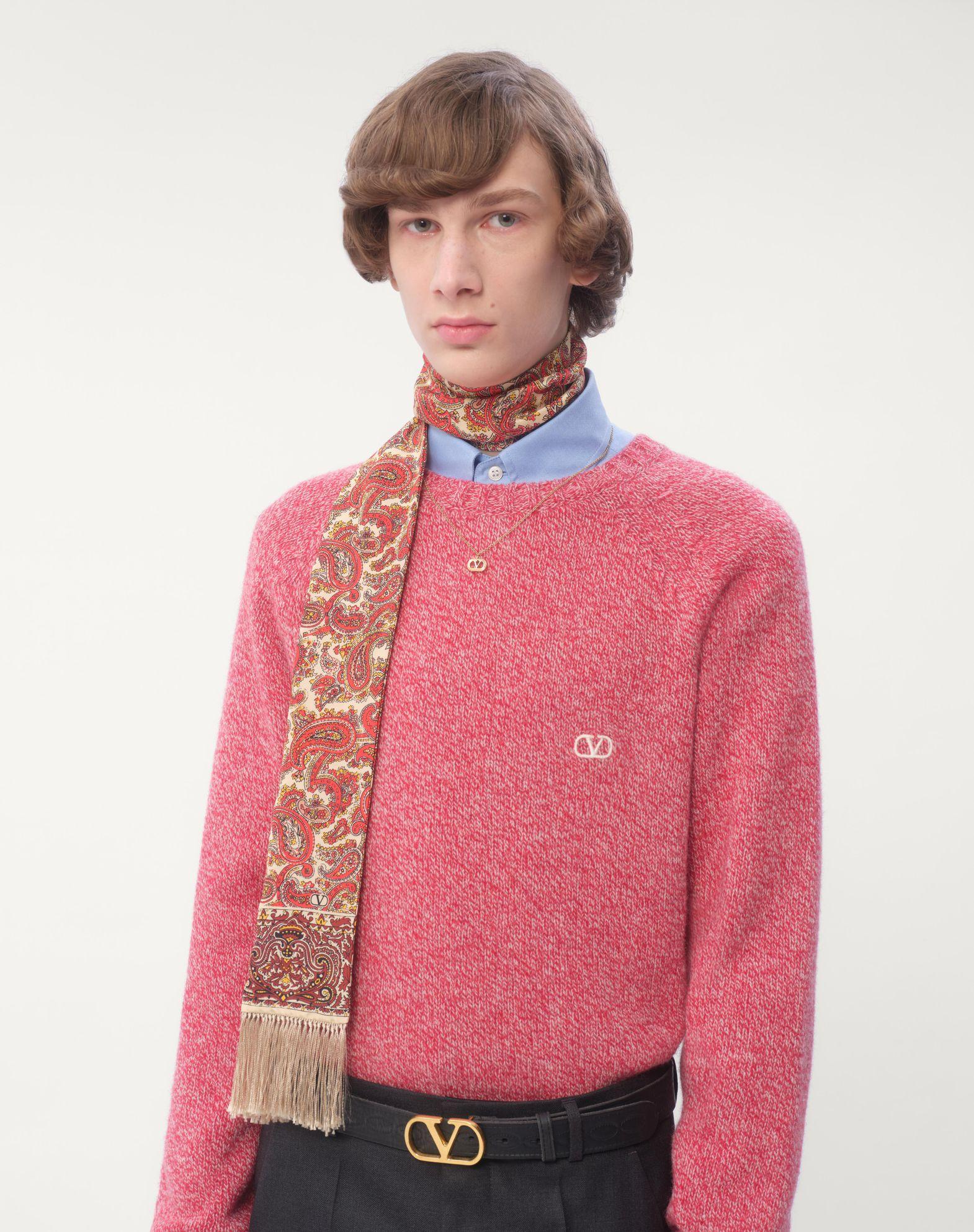 Voyage Imaginaire Silk Bandeau Scarf With Fringe Product Image