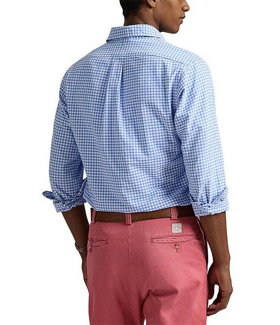 Polo Ralph Lauren Big & Tall Gingham Oxford Long Sleeve Woven Shirt Product Image