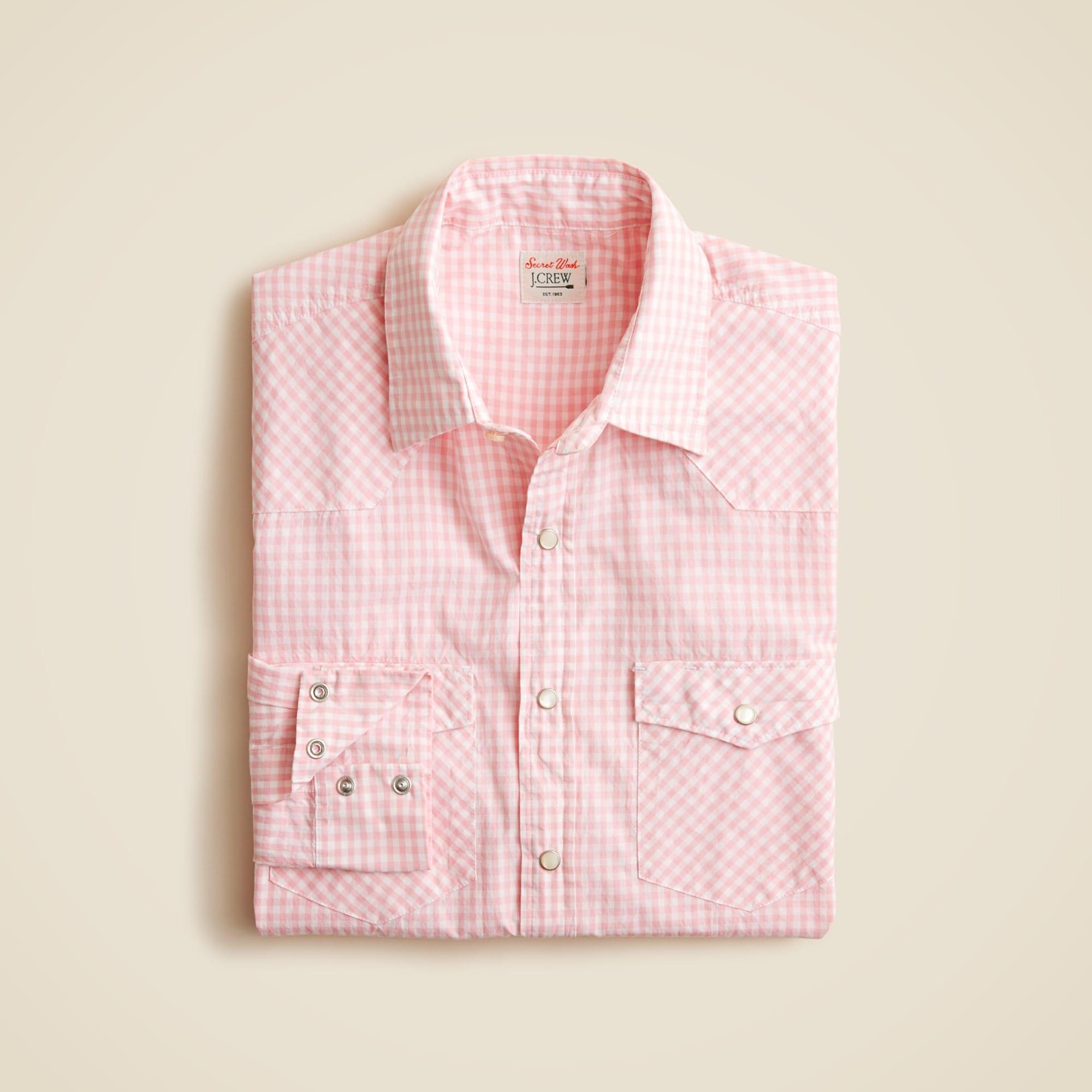 Secret Wash cotton poplin western shirt Product Image