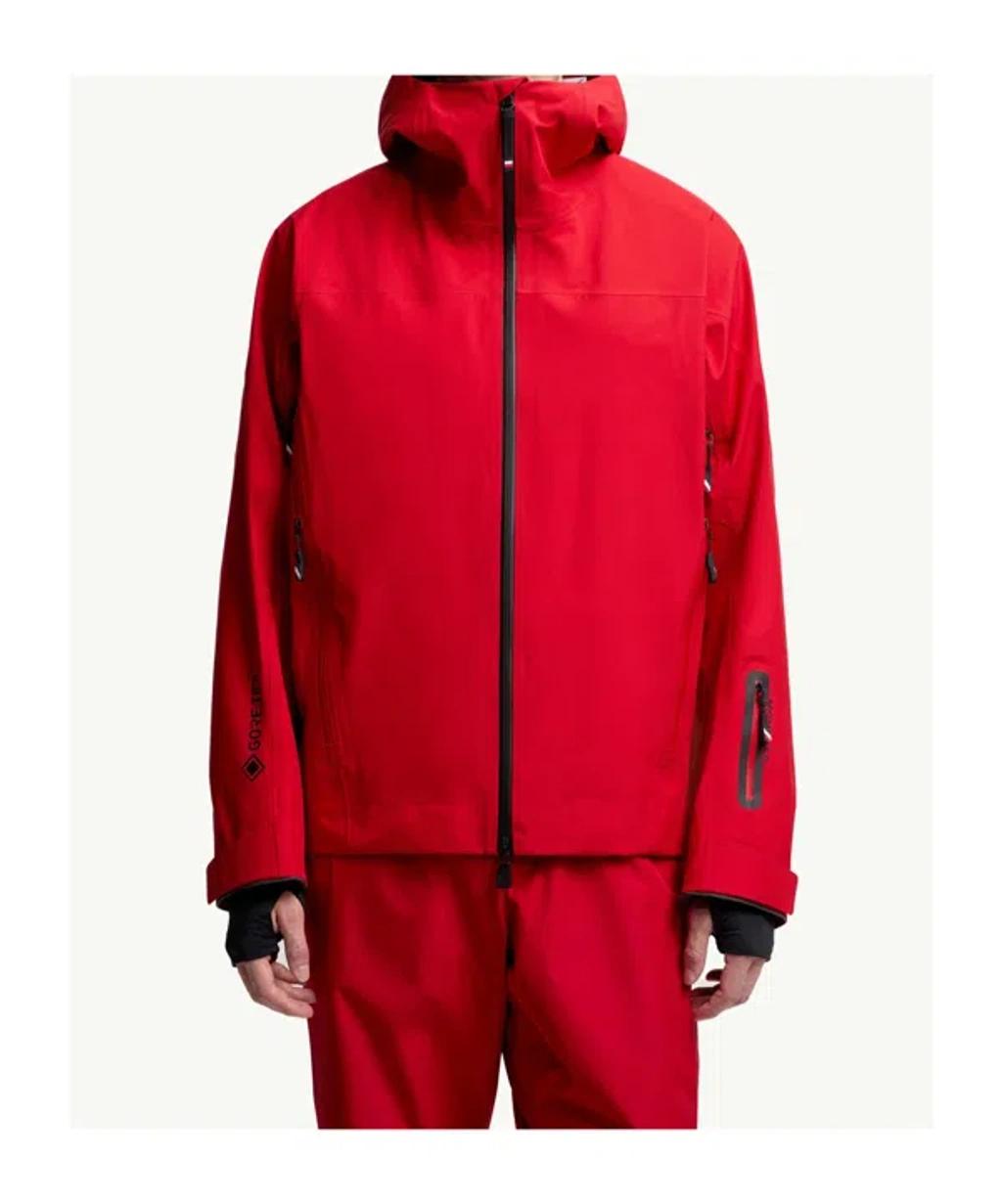 MONCLER Hinterburgs Hooded Gore-tex Ski Jacket In Red Product Image