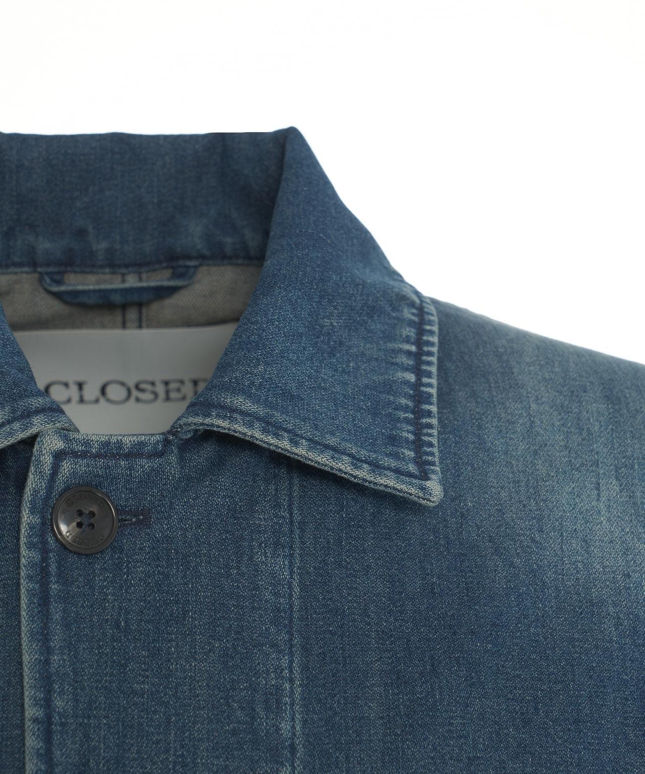 Denim jacket with cargo pockets Product Image