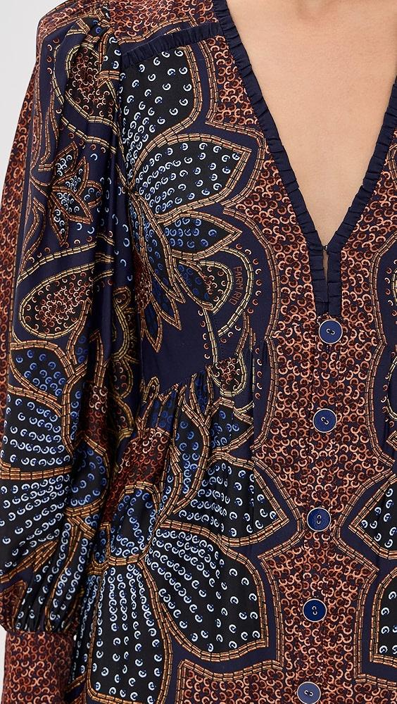 FARM Rio Floral Glam Blue Mini Dress | Shopbop Product Image