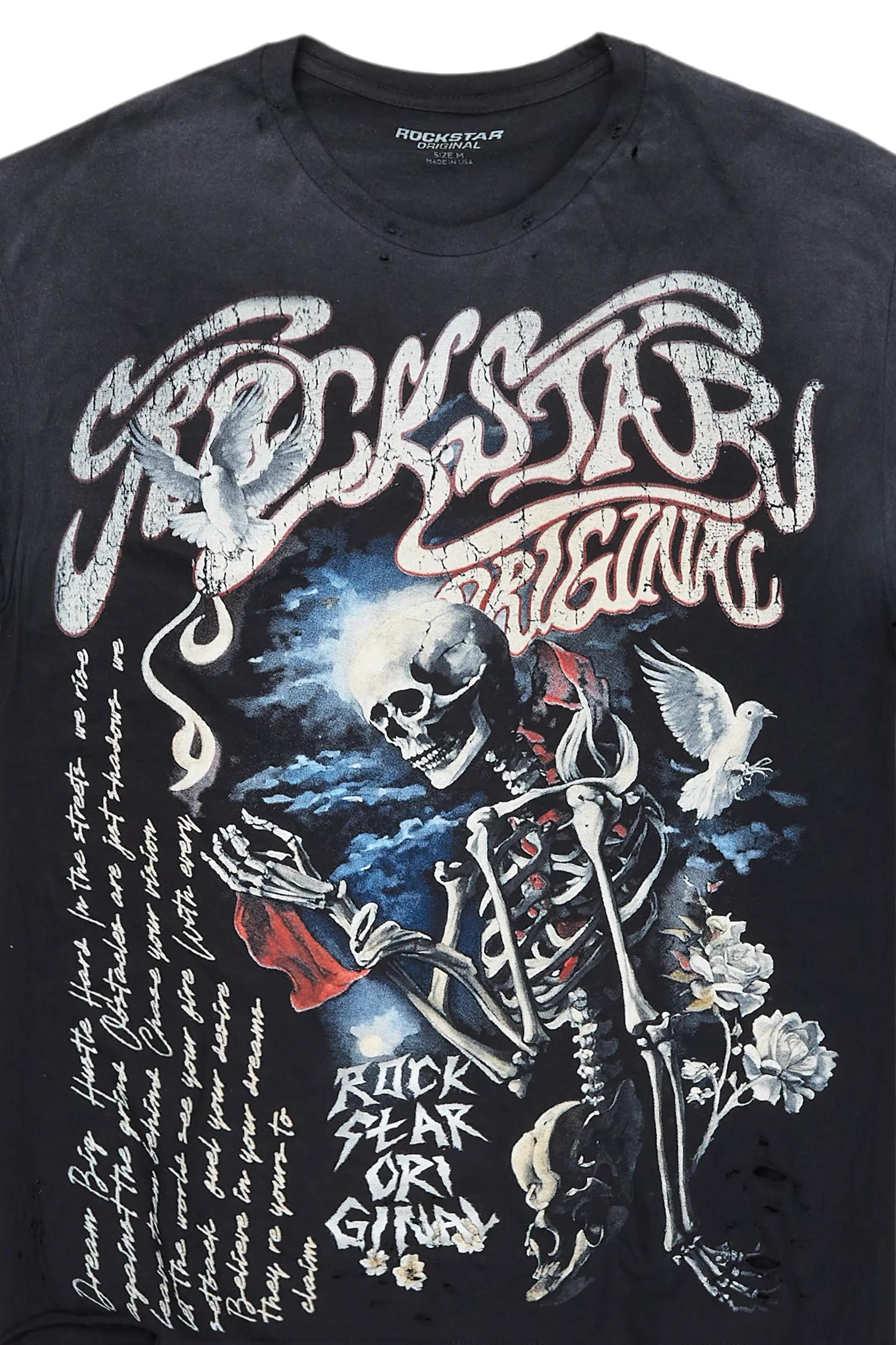 Chapelle Black/Red Oversized T-Shirt Female Product Image