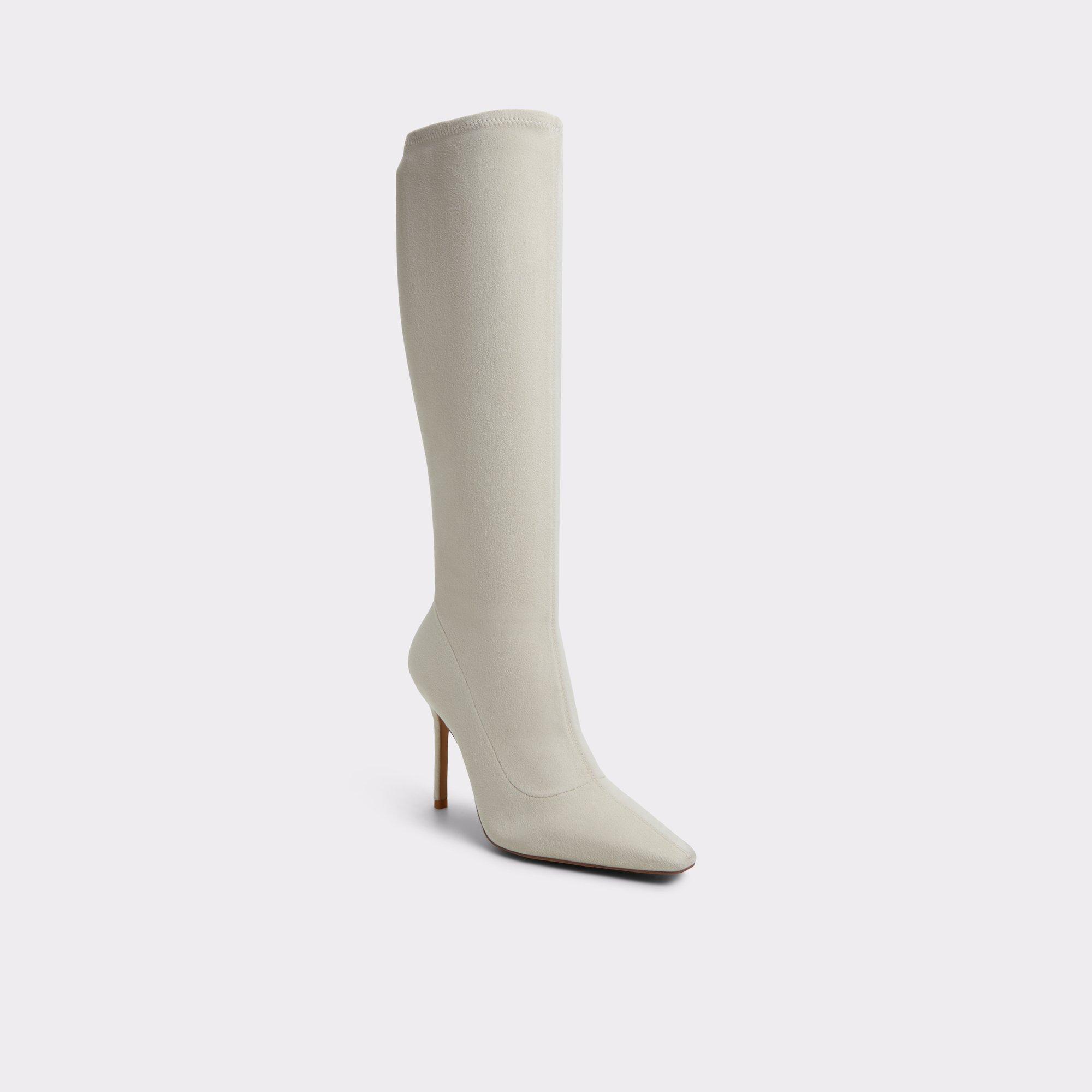 ALDO Raffaela - Women's Tall Boot - Beige, Size 5 Product Image