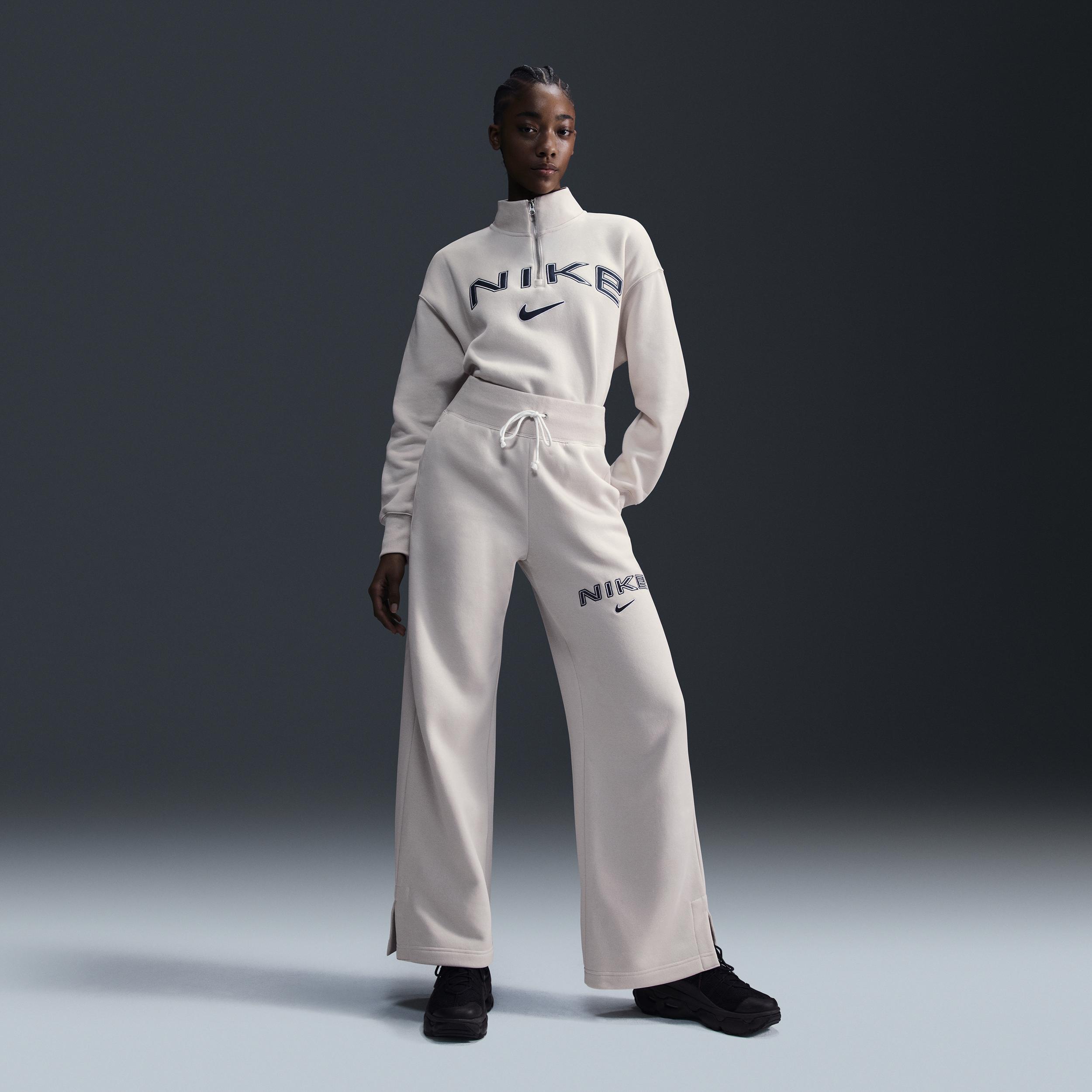 Women's Nike Sportswear Phoenix Fleece Oversized 1/4-Zip Logo Top Product Image