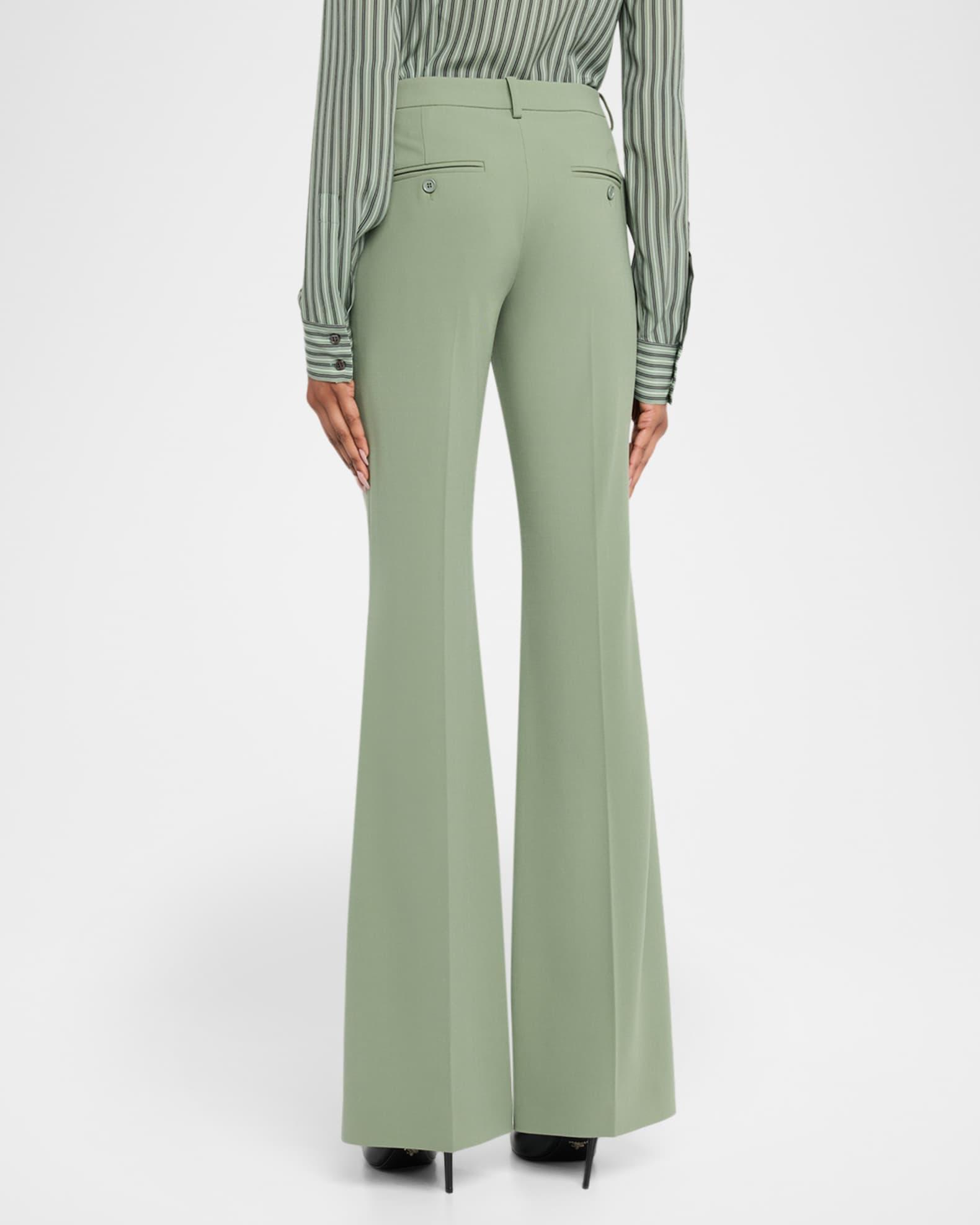 Haylee Stretch Wool Flare Trousers Product Image