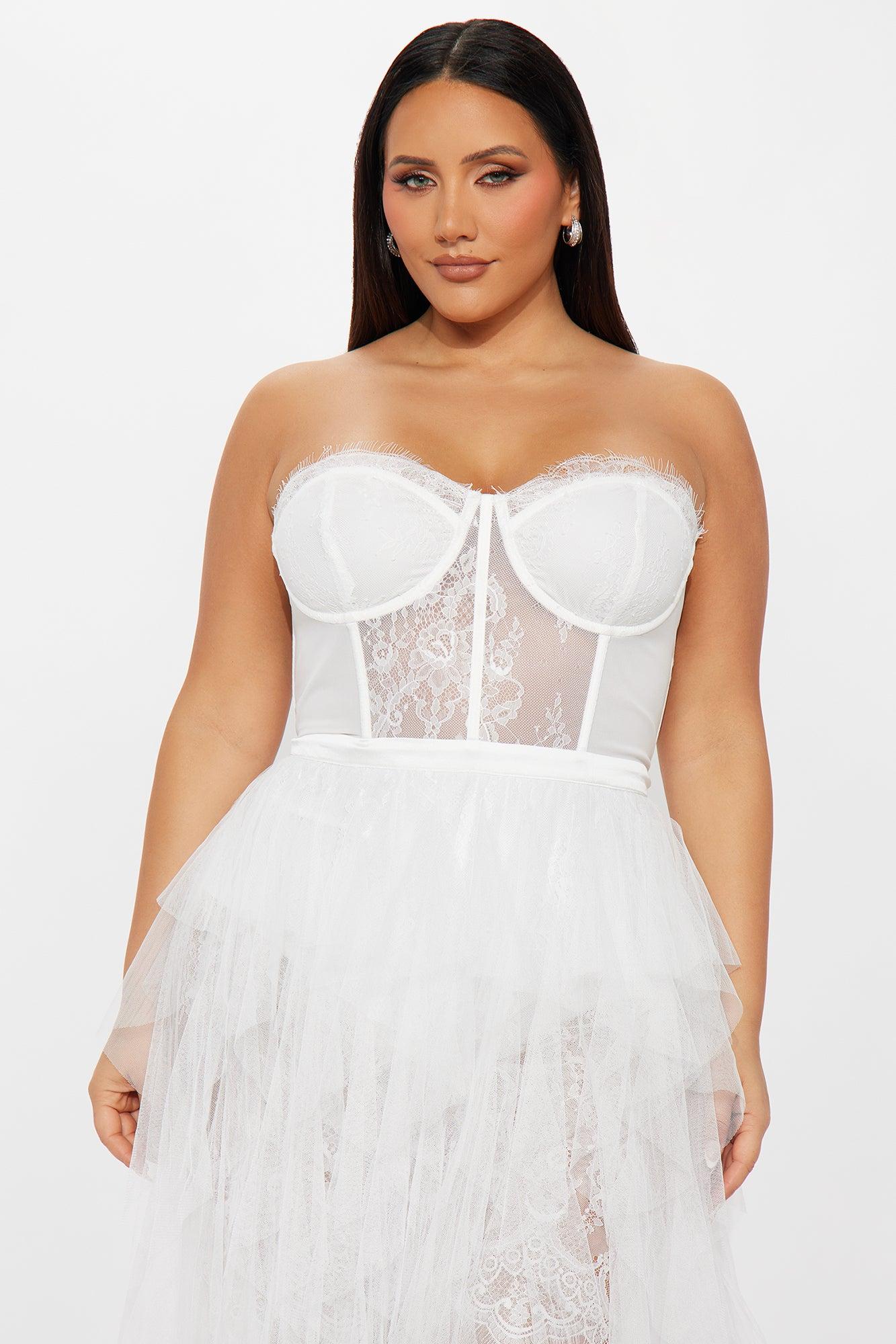 Anastasia Tulle Maxi Dress - White Female Product Image