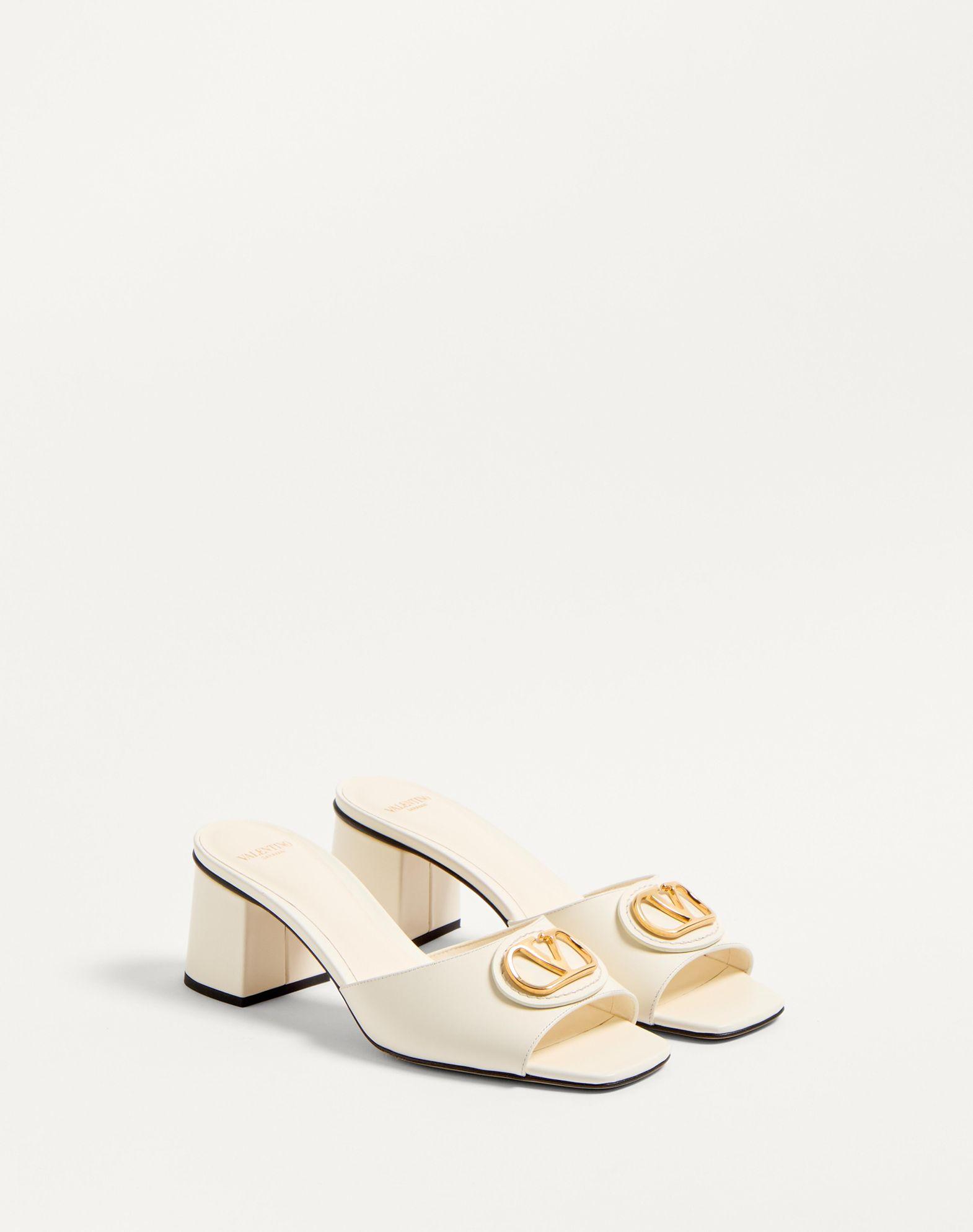 Vlogo Signature Slide Sandal In Calfskin 60Mm Product Image