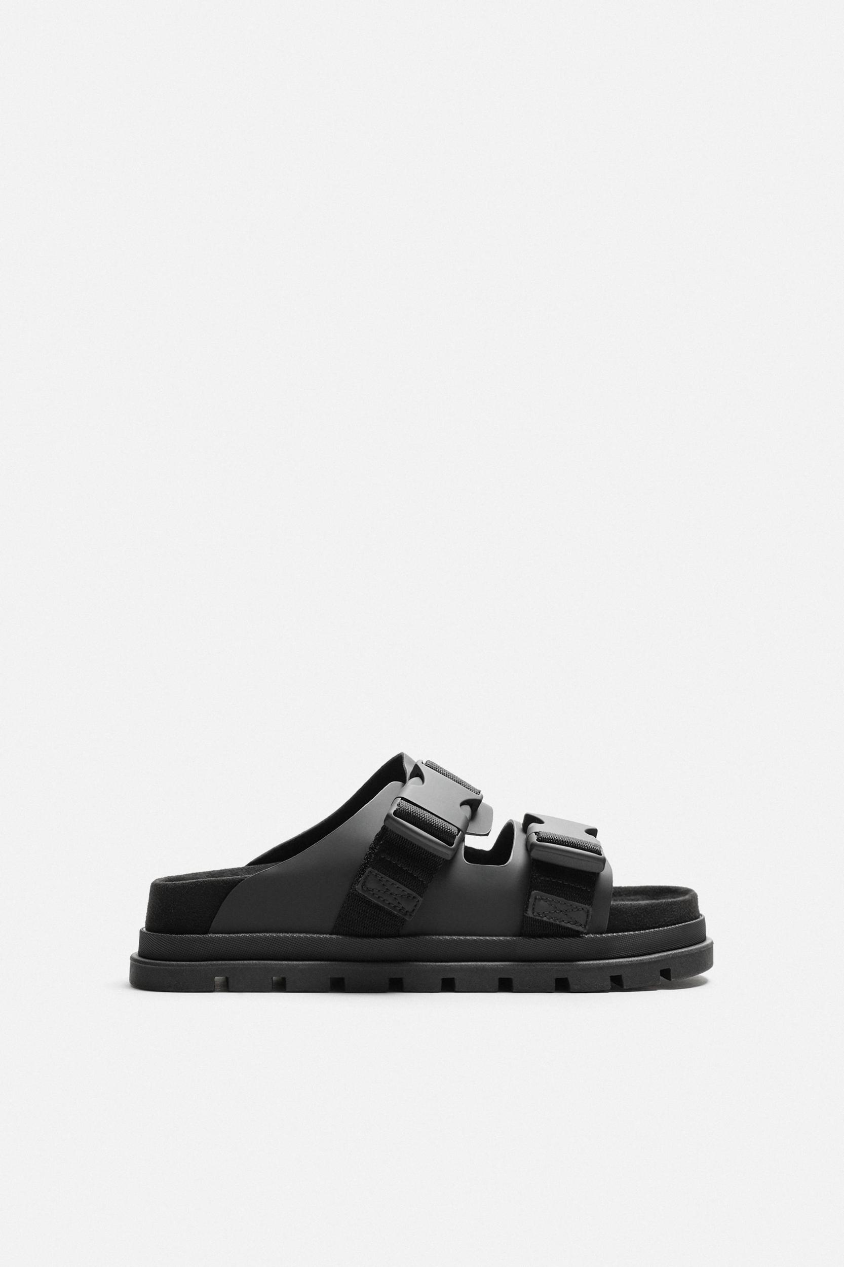 DOUBLE STRAP CHUNKY SANDALS Product Image