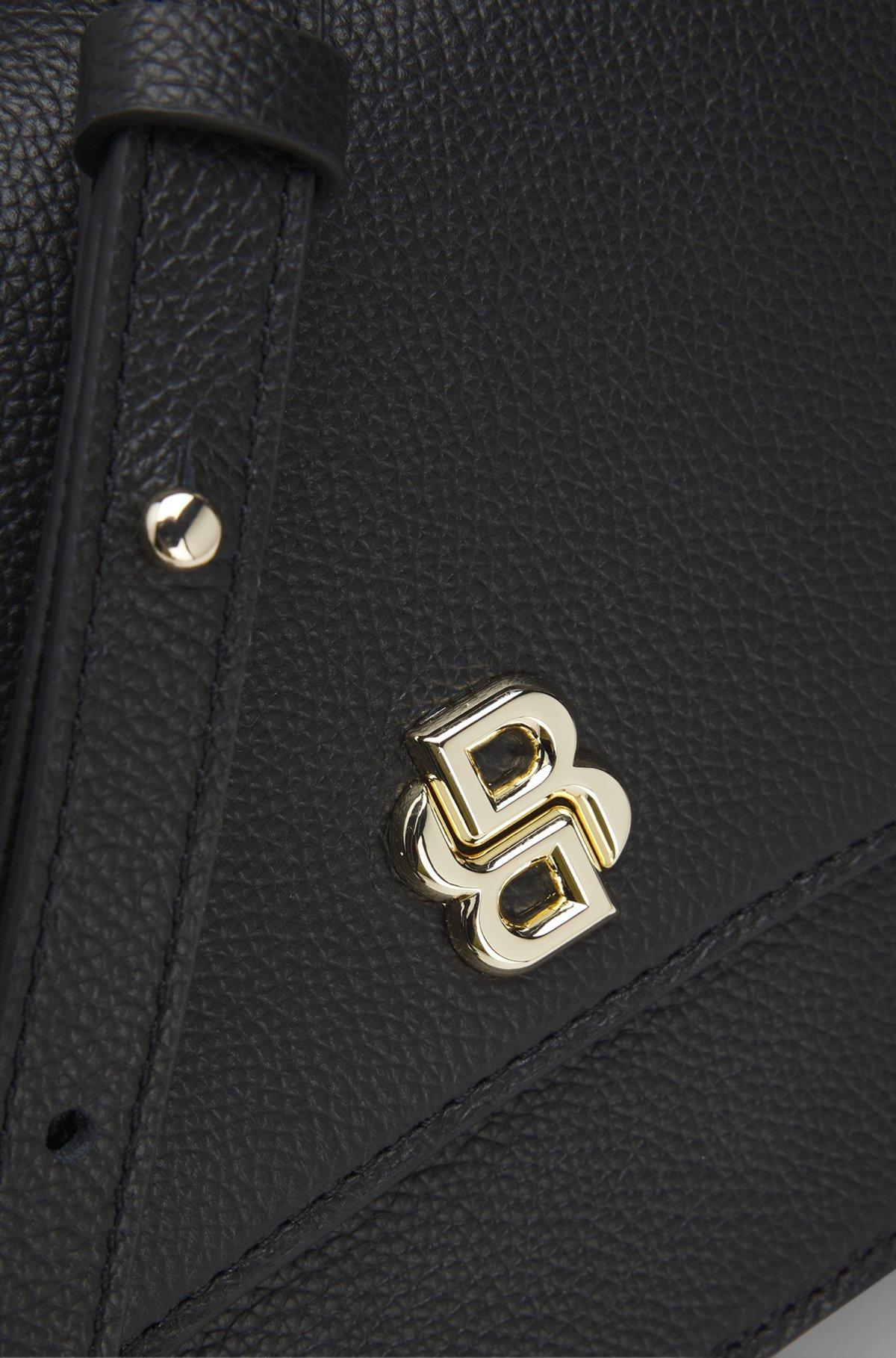 Leather crossbody bag with Double B monogram trim Product Image