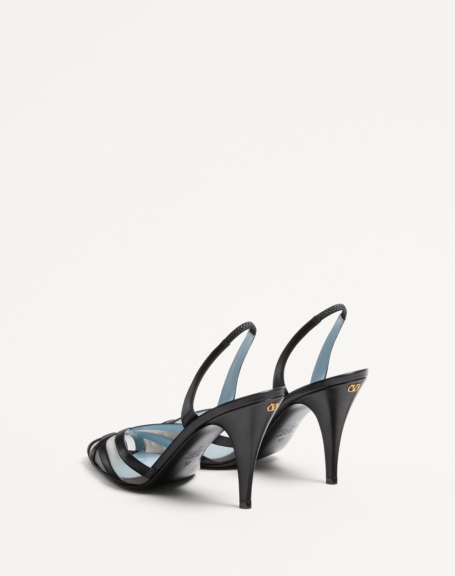 Impudance Slingback Pumps In Kidskin And Mesh 90Mm Product Image