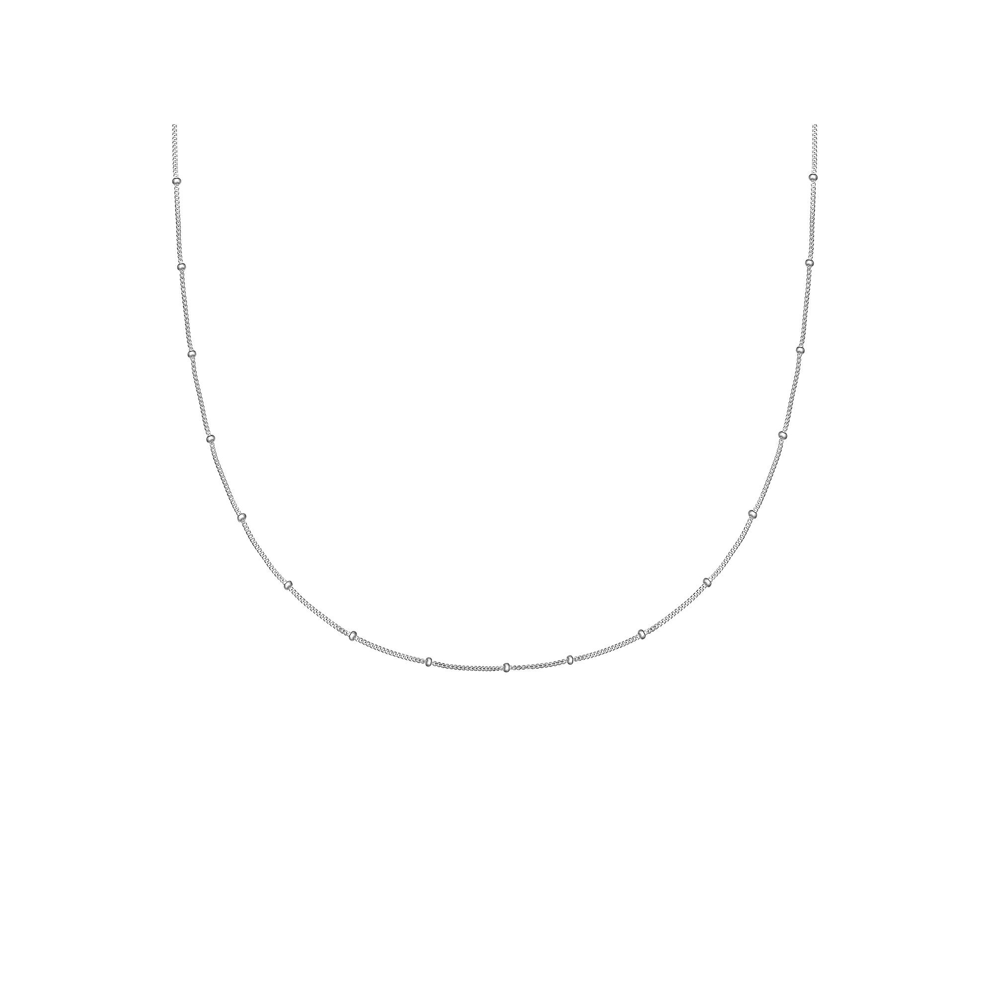 PRIMROSE Sterling Silver Polished Bead Curb Chain Necklace, Women's, Size: 20" Product Image