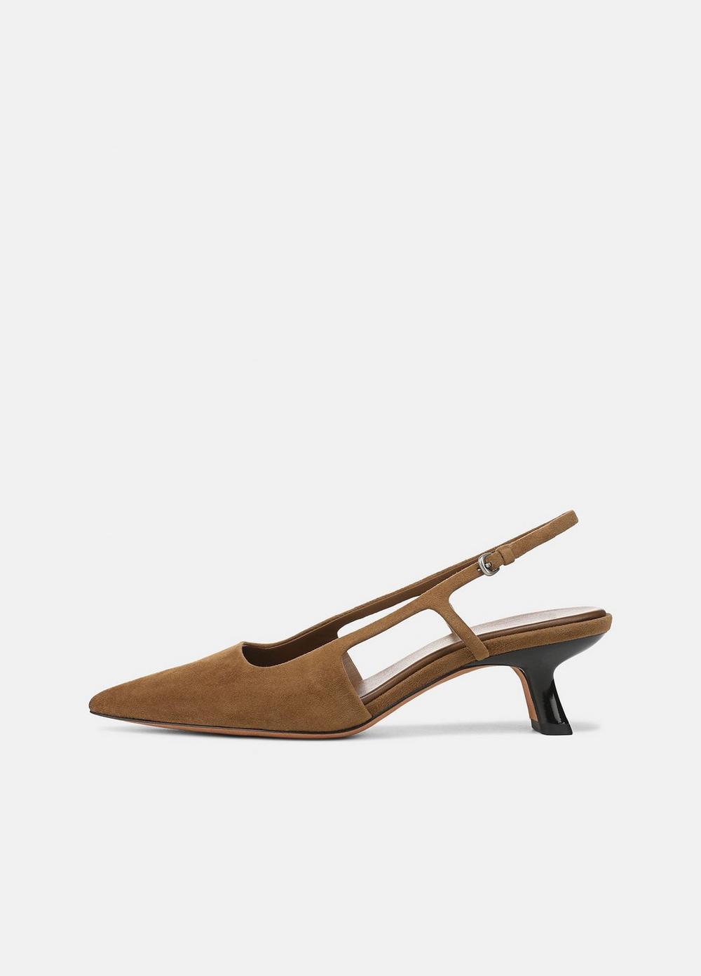 Womens Bianca Suede Slingback Heel Vince Product Image