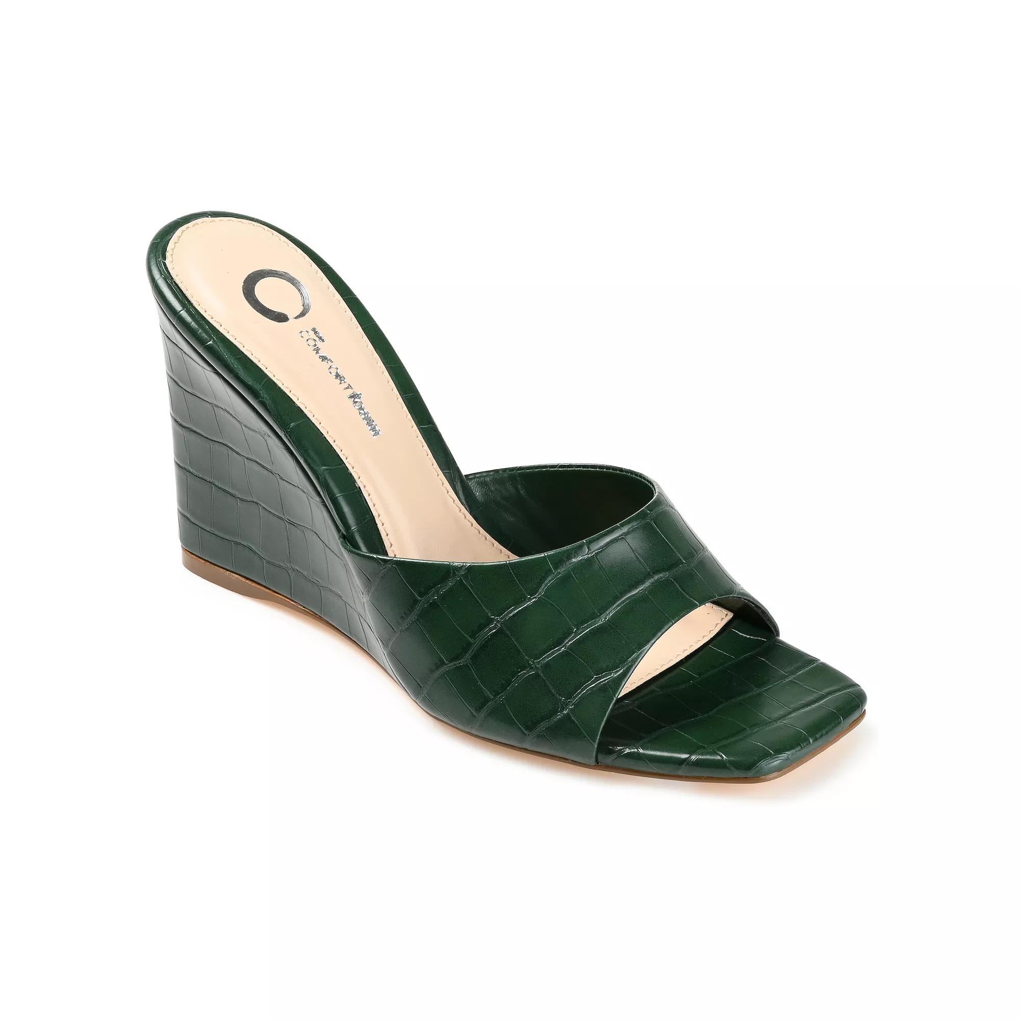 Journee Vivvy Women's Wedge Sandals,  Product Image