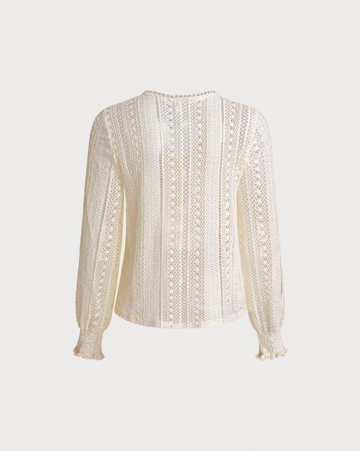 Apricot V Neck Shirred Blouse Product Image