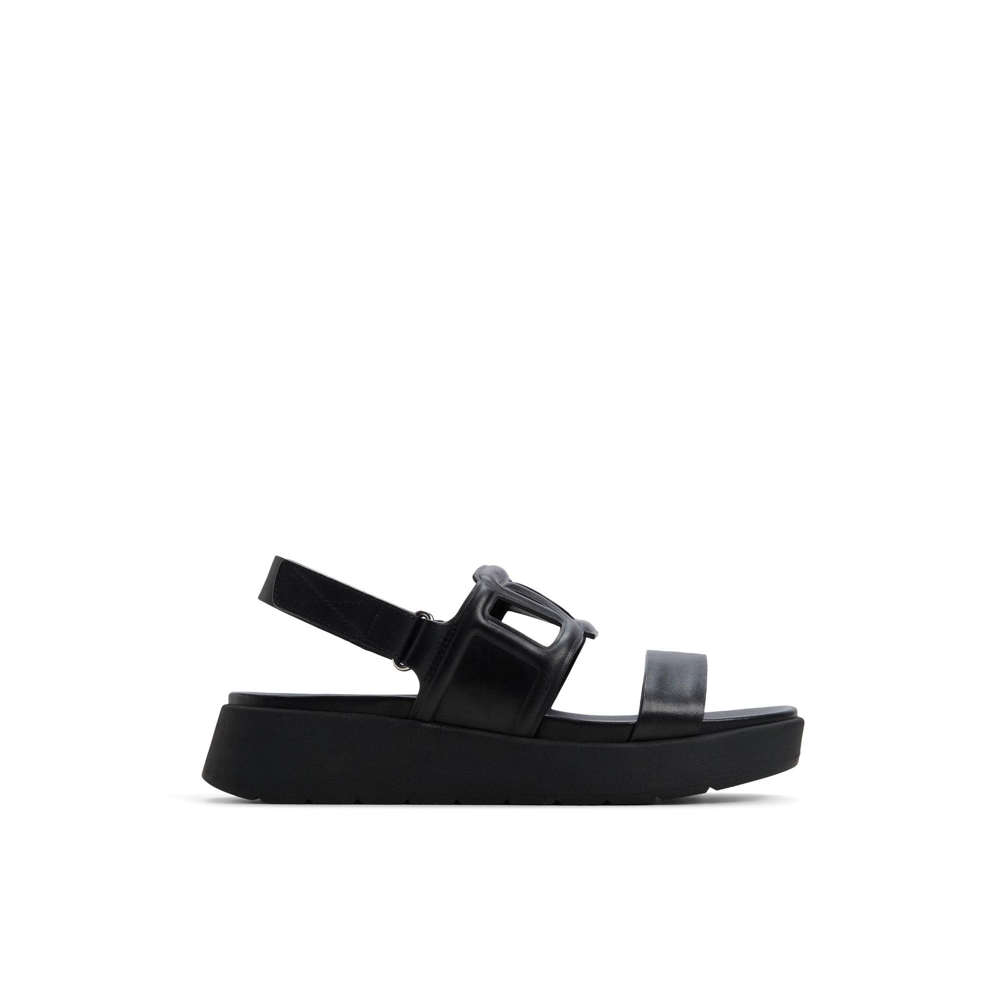 Onuvia Black Women's Footbed sandals | ALDO US Product Image