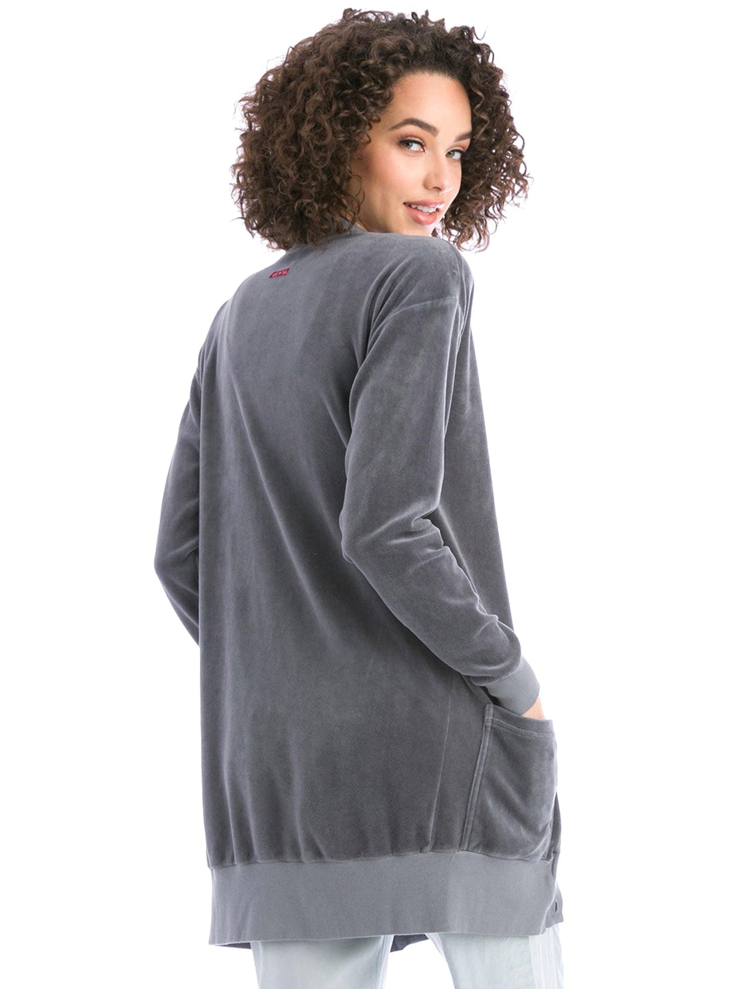 Hard Tail Velour Long Cardigan V-183 Product Image