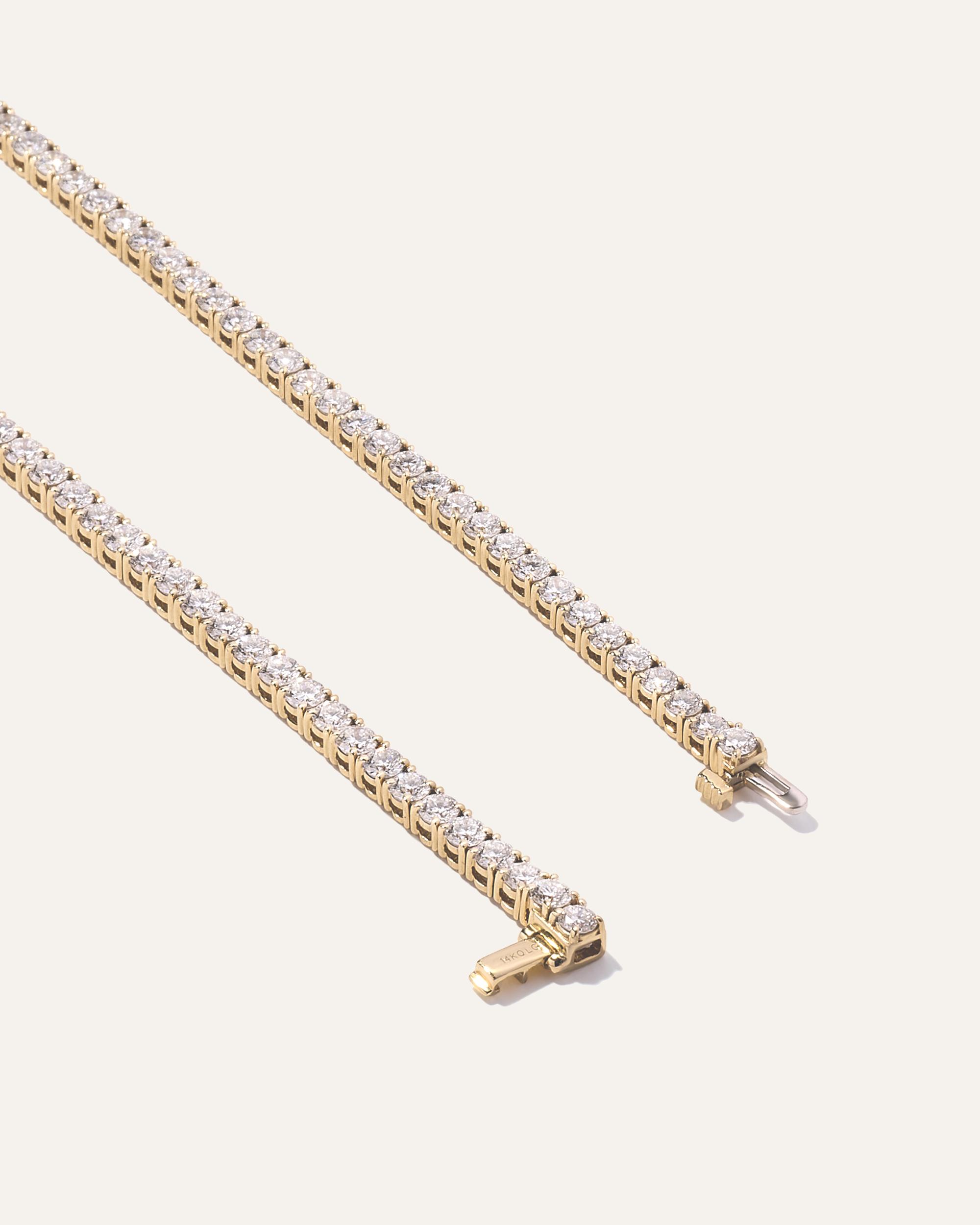 Quince | Women's 14K Gold Lab Grown Diamond Tennis Bracelet Product Image