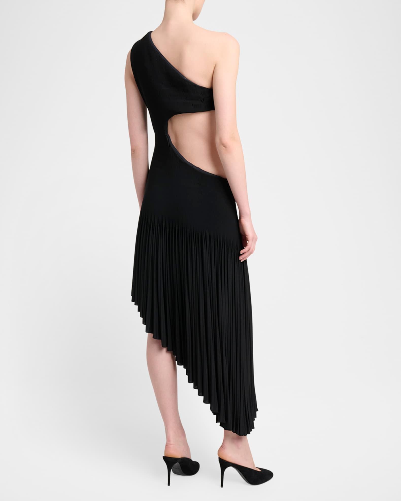 Cut-Out Asymmetric Midi Dress Product Image