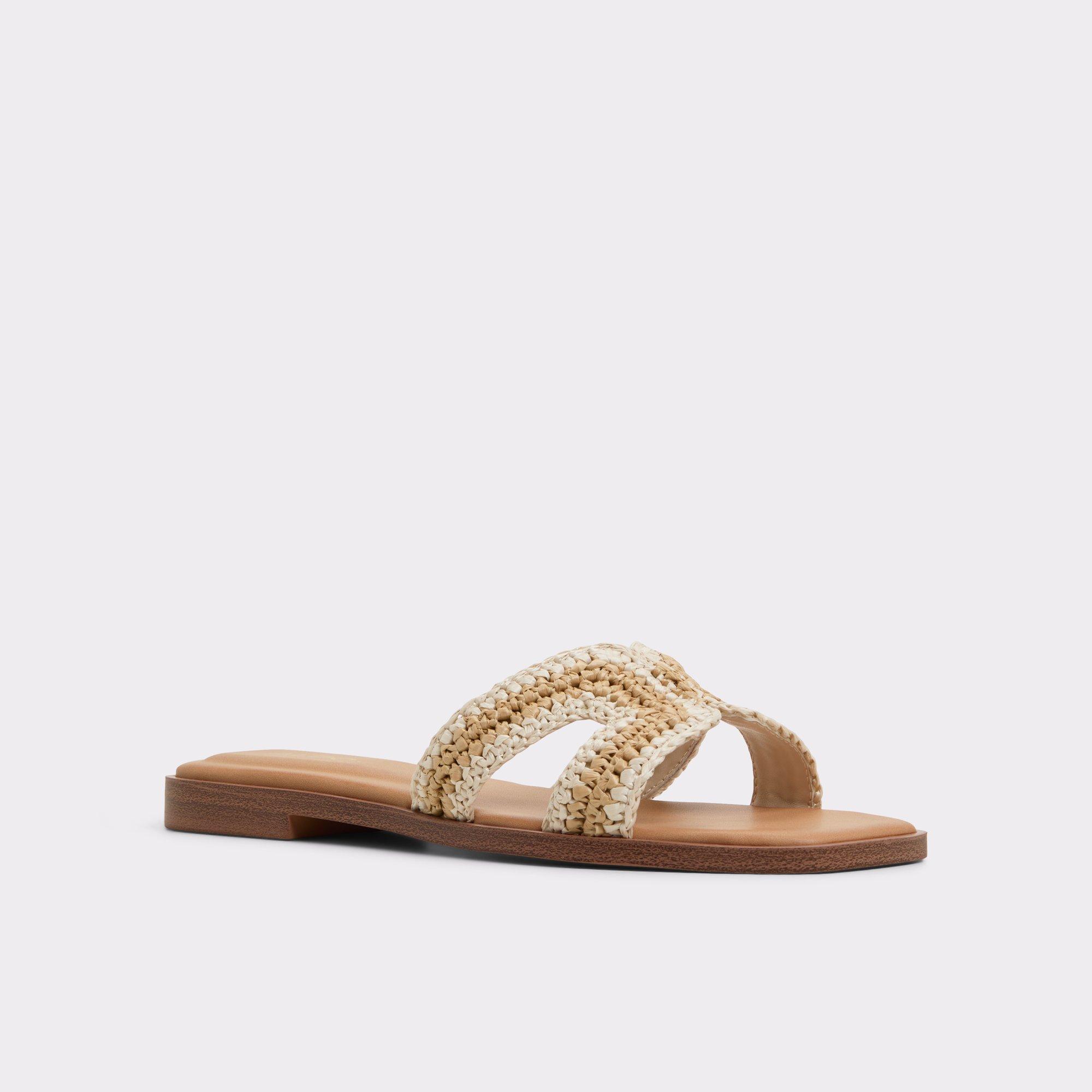 ALDO Itsandal - Women's Flat Sandals - Beige, Size 13 Product Image
