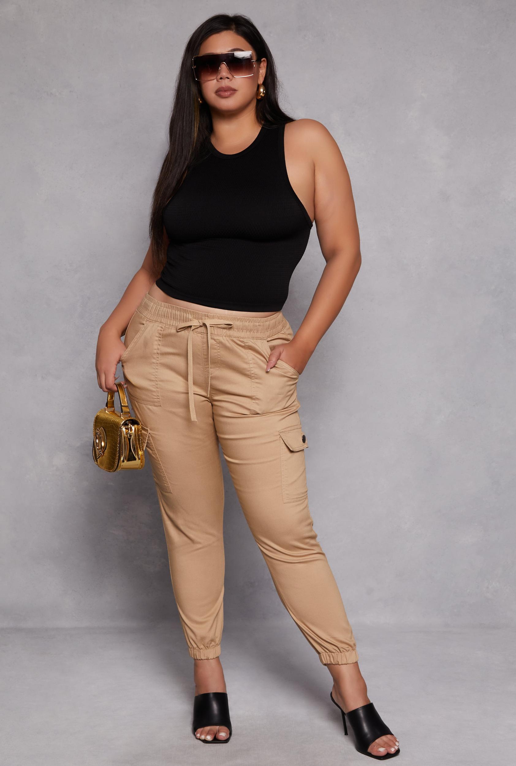 Womens Plus Size VIP Cargo Joggers Product Image