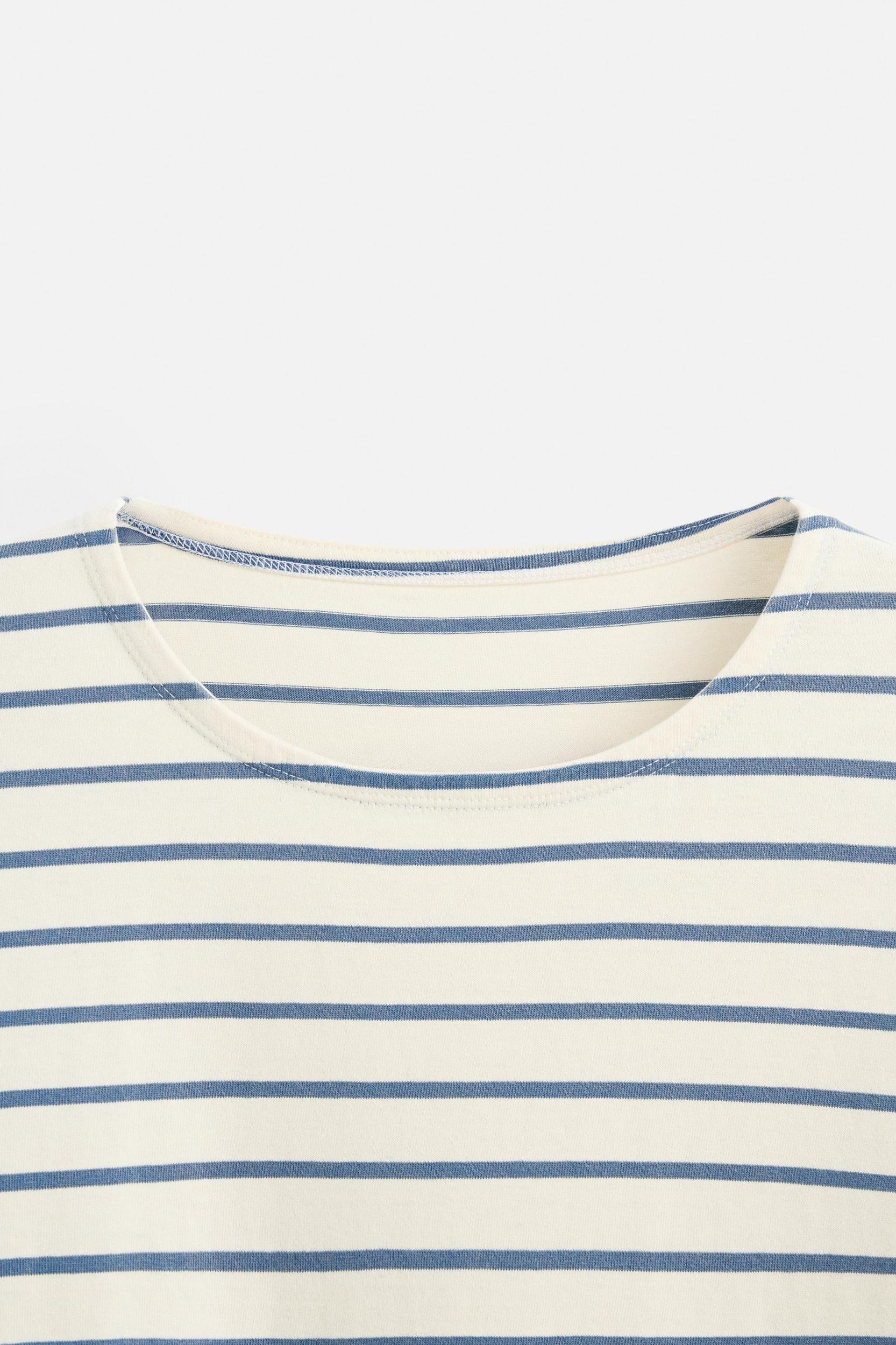 STRIPED JACQUARD T-SHIRT Product Image