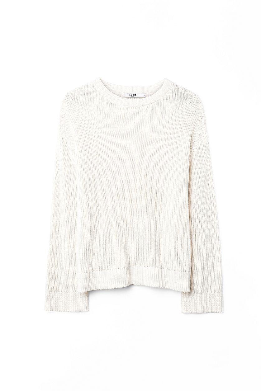 Round Neck Knitted Sweater Product Image