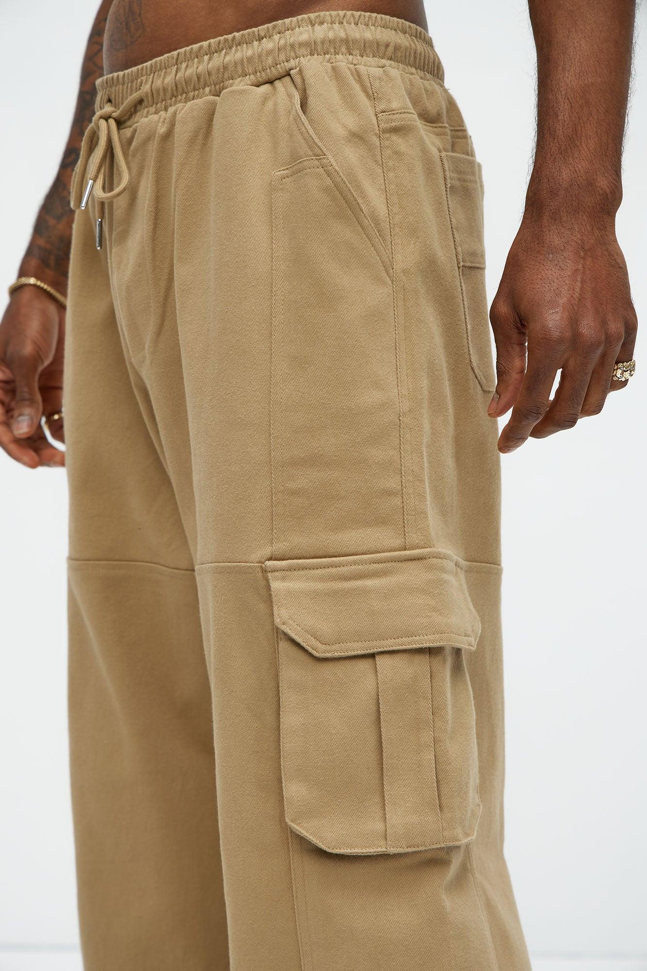See You Now Baggy Cargo Pants - Taupe Product Image