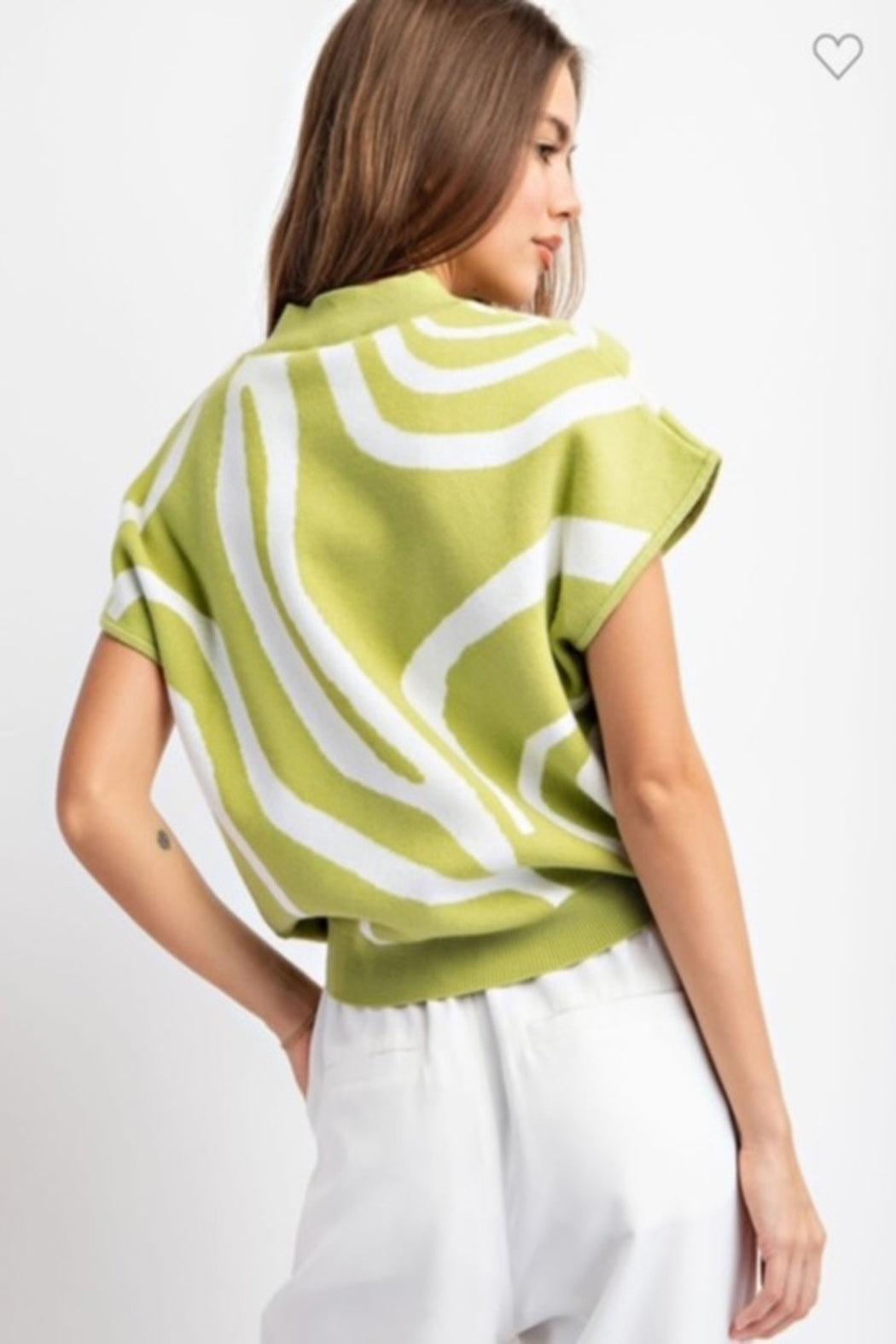 Swirl Printed Top Product Image