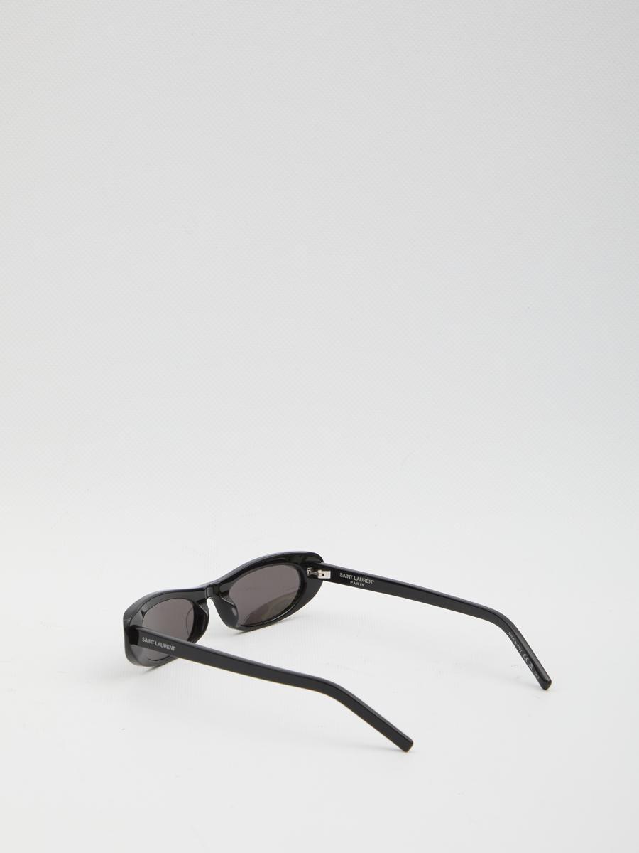 SAINT LAURENT Sl 557 Shade Oval Sunglasses In Black Product Image