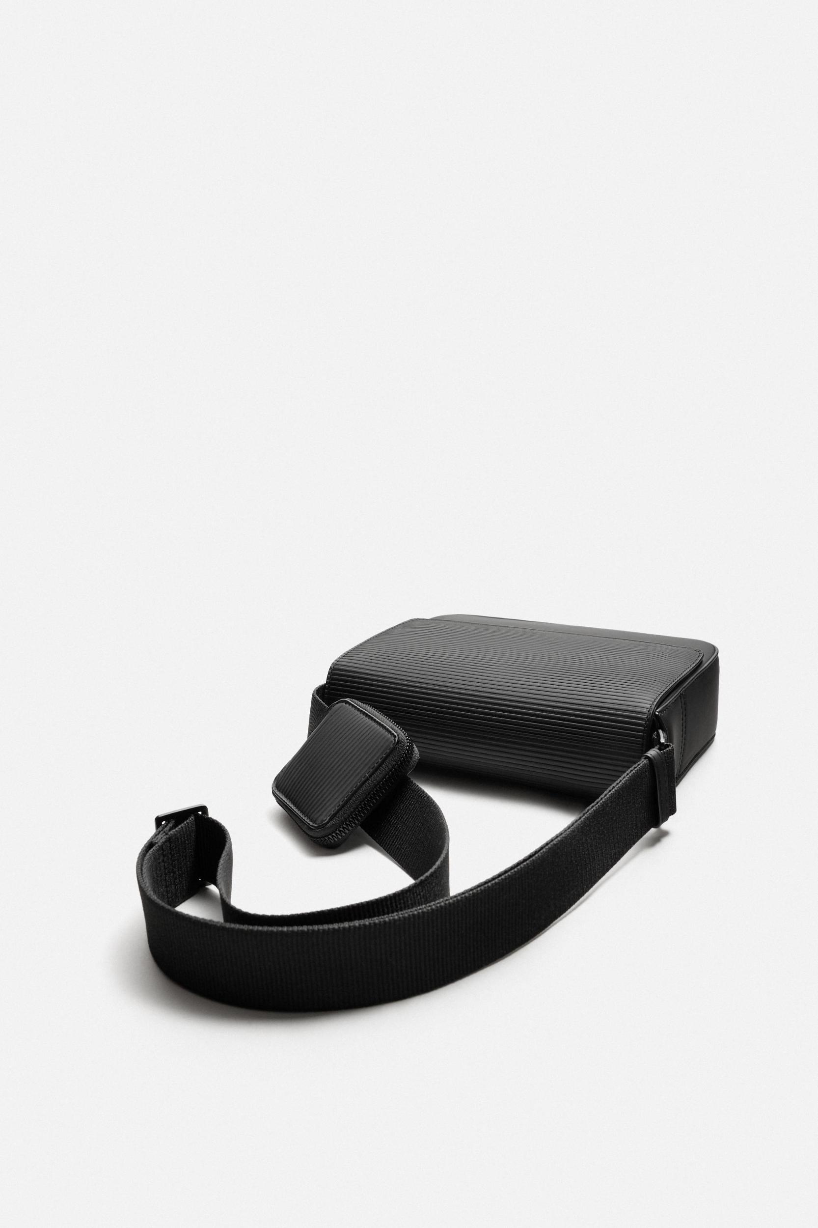 TEXTURED RUBBERIZED CROSSBODY BAG Product Image