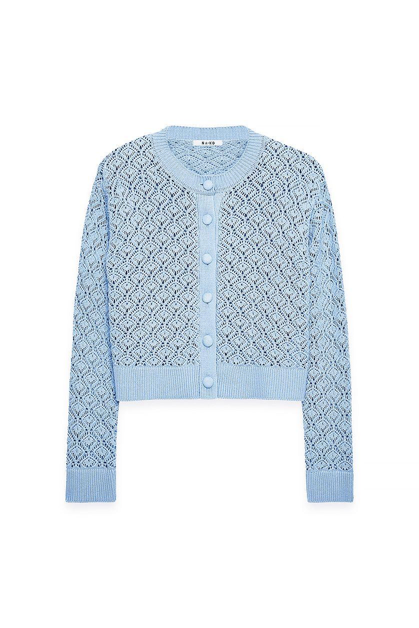 Knitted Pointelle Cardigan Product Image