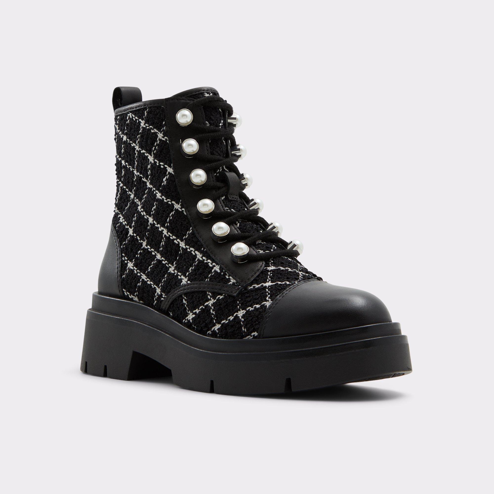 Marthia Other Black Textile Women's Combat boots | ALDO US Product Image