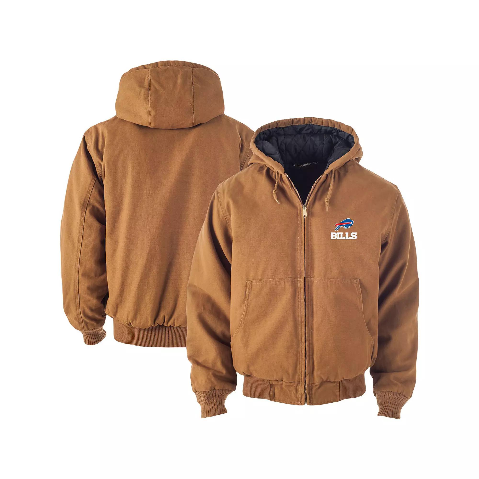 Men's Dunbrooke Tan Detroit Lions Big & Tall Dakota Canvas Hoodie Full-Zip Jacket,  Product Image