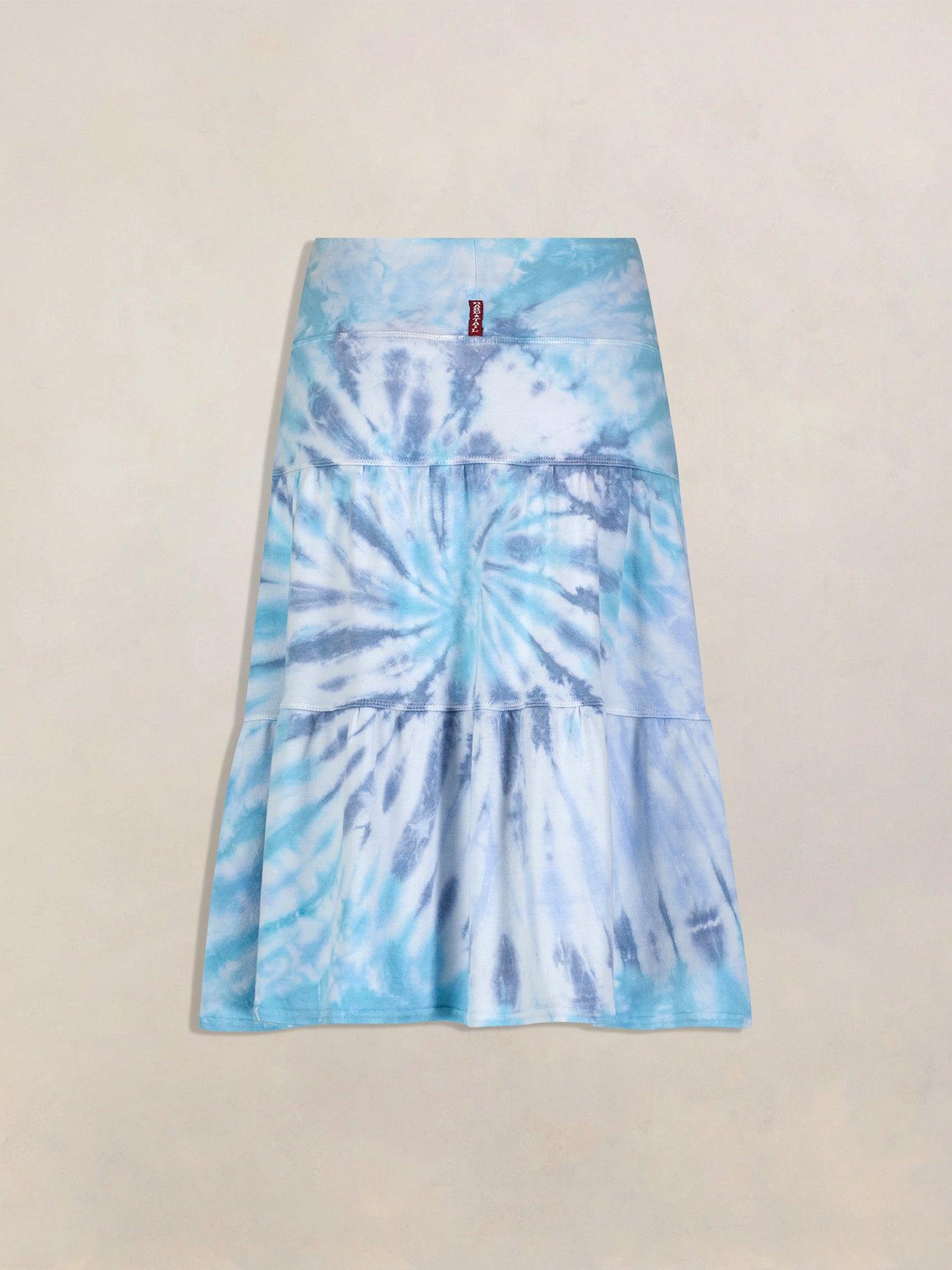 Hard Tail Tiered Knee Length Skirt T-229 Product Image