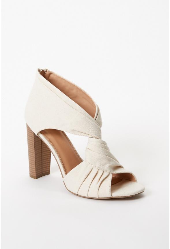 JustFab Margaux Platform Loafer Pump Womens Black/ White Size 8.5 Product Image