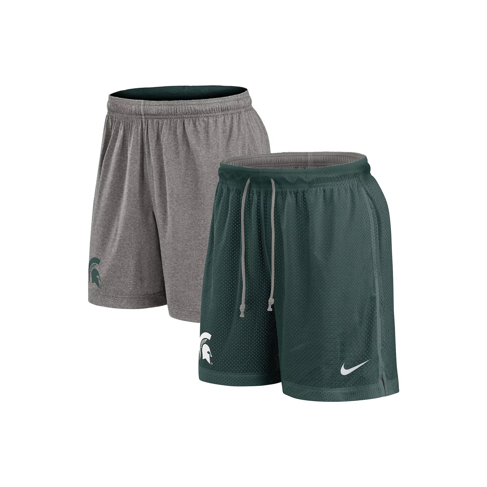 Men's Nike Black/Heather Gray Oregon Ducks Player Reversible Shorts,  Product Image