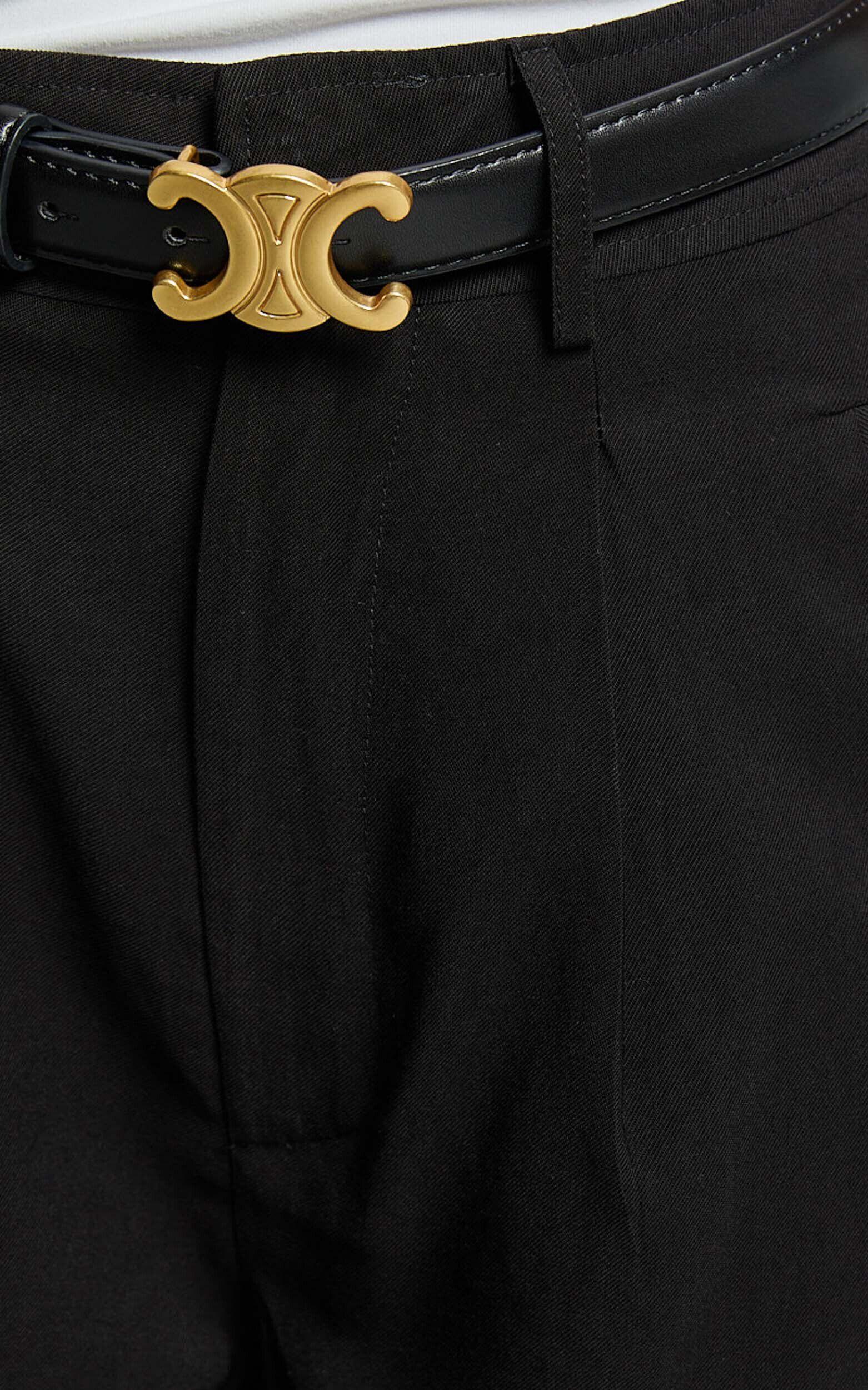 Augustus Pants - High Waisted Wide Leg Tailored Pants in Black Product Image