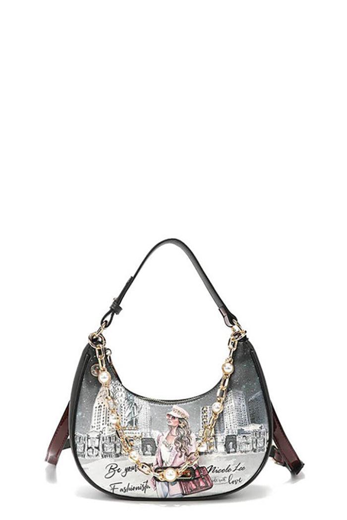 PEARL CHAIN LINK SHOULDER BAG Product Image