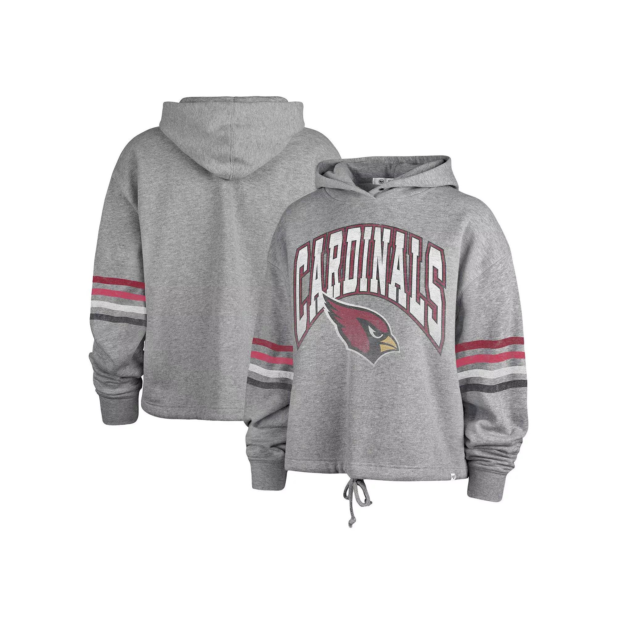 Women's '47 Gray Arizona Cardinals Upland Bennett Pullover Hoodie,  Product Image
