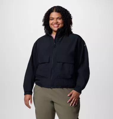 Columbia Womens Paracutie Cropped Cargo Windbreaker - Plus Size- Product Image