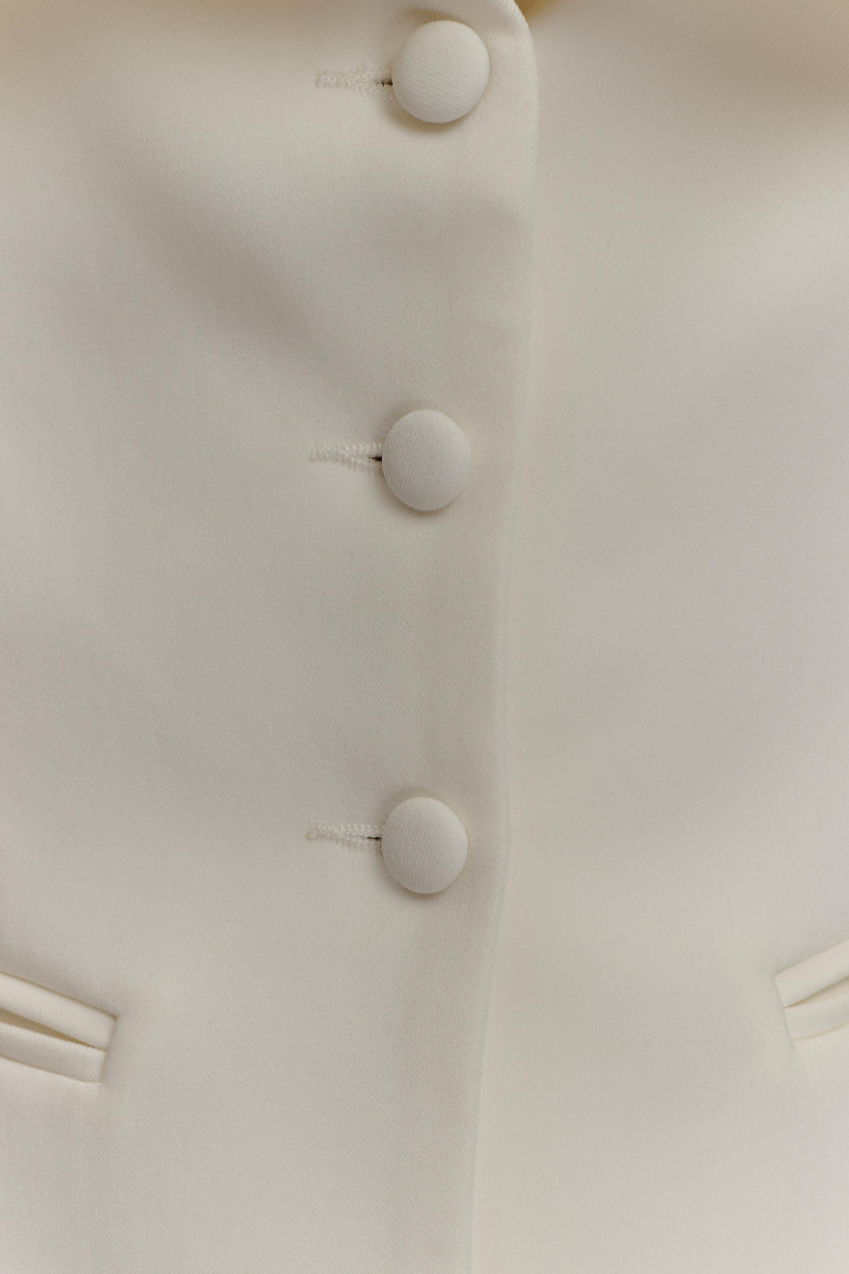 Maxime Suiting Vest - Ivory Product Image
