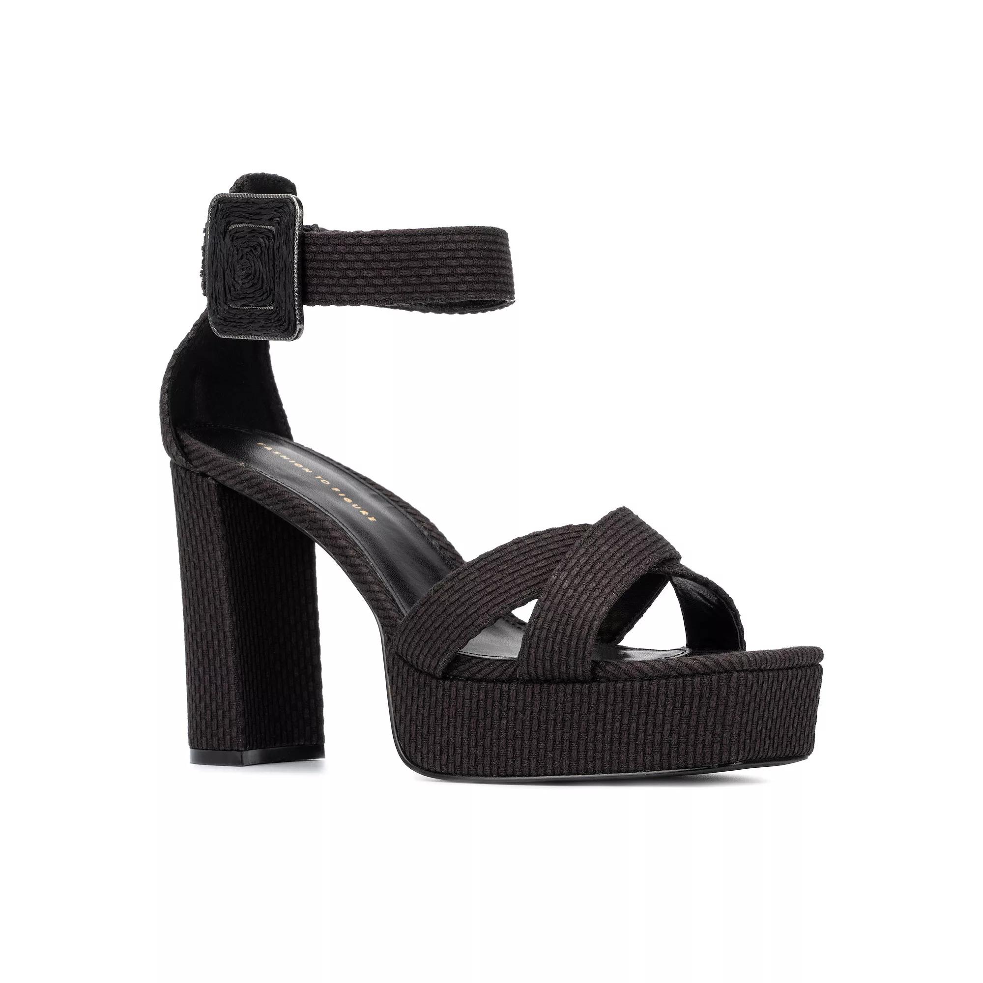 Fashion to Figure Layla Women's Wide Width Dress Sandals,  Product Image