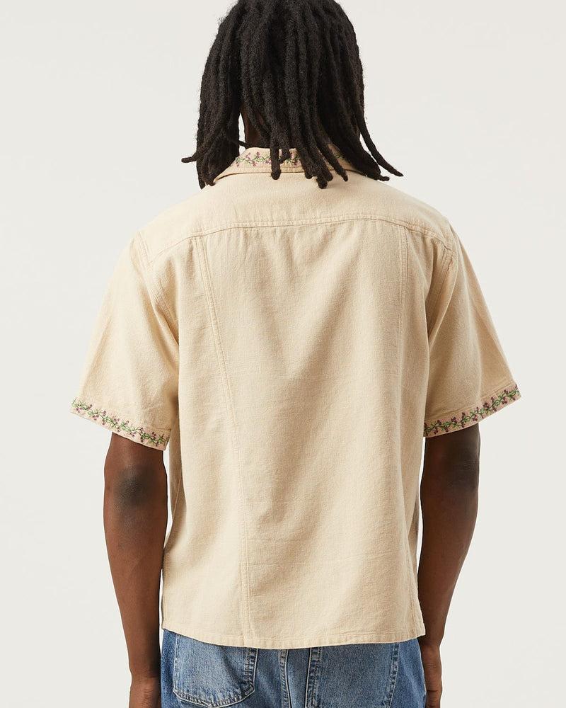 Hopsack Embroidered SS Camp - Blue Product Image