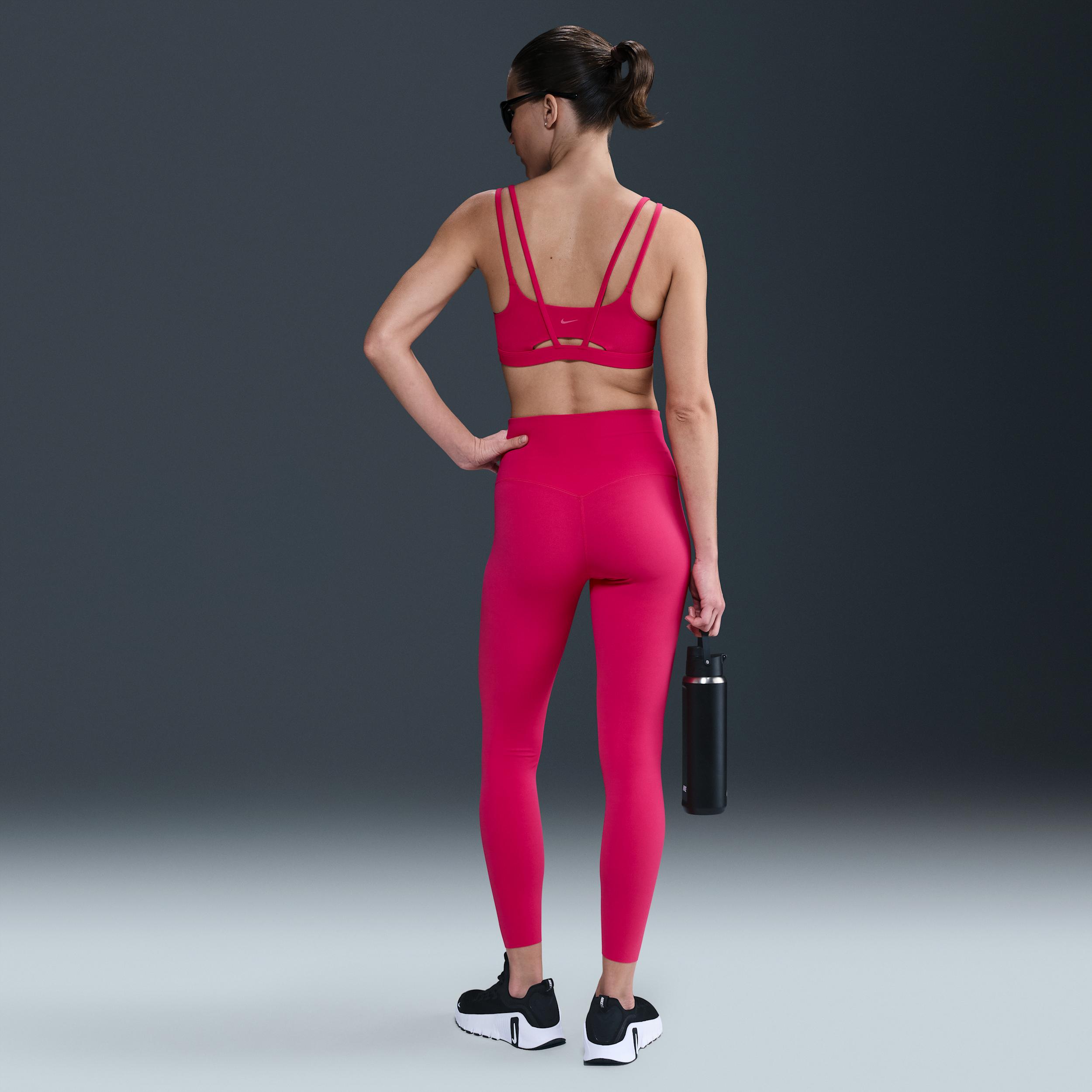 Nike Womens Zenvy Strappy Light-Support Padded Sports Bra | DO6608-666 Product Image