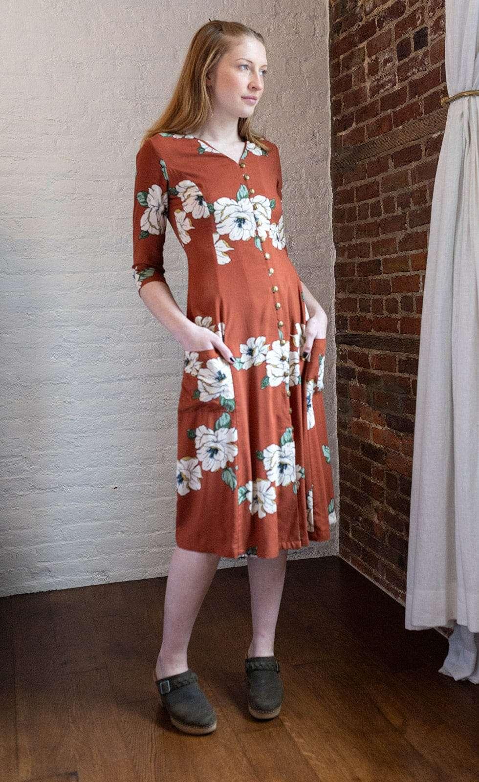 Fiona Dress in Sienna Magnolia Product Image