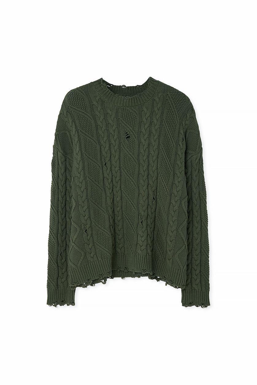 Cable Knitted Oversized Sweater Product Image