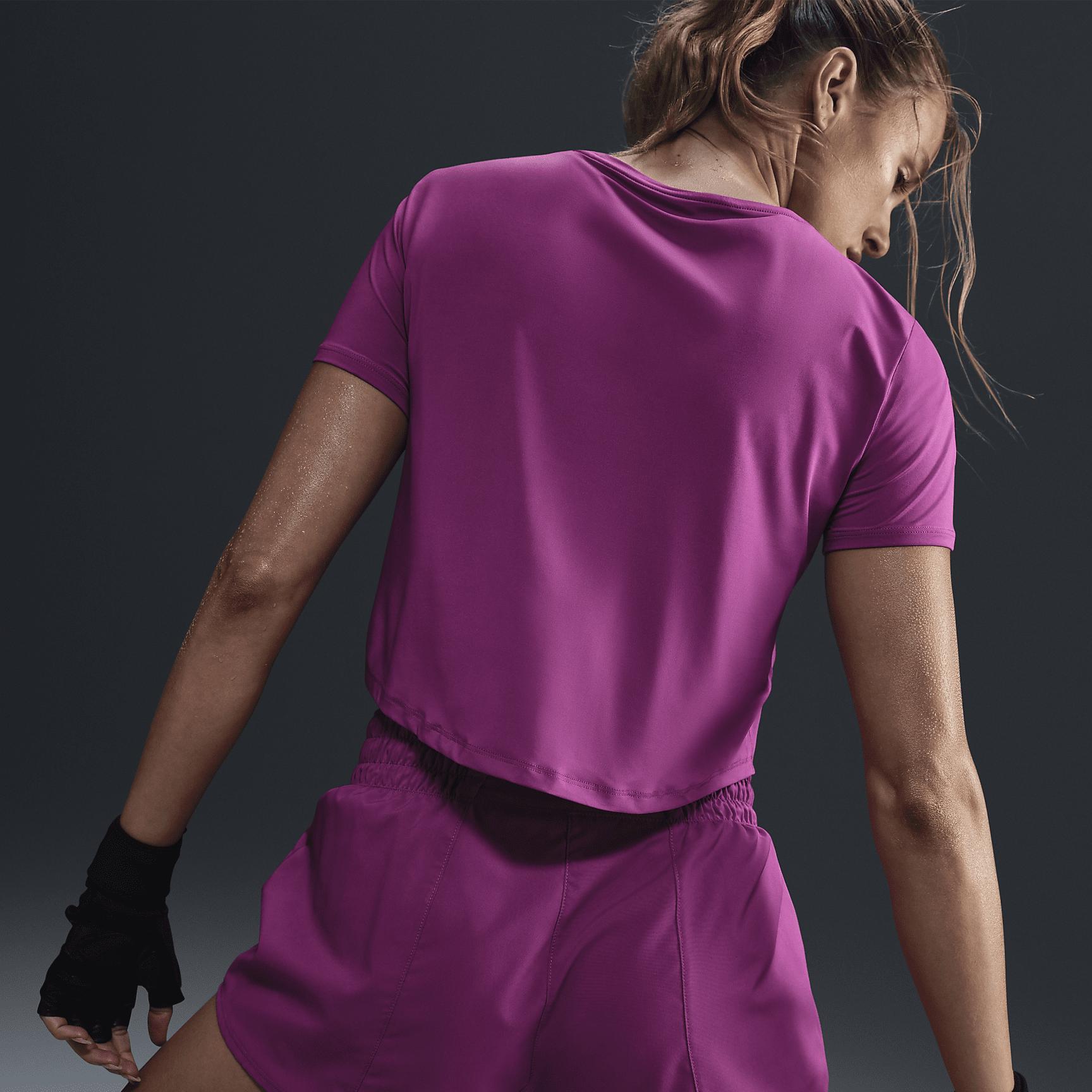 Nike One Classic Women's Dri-FIT Short-Sleeve Cropped Top Product Image