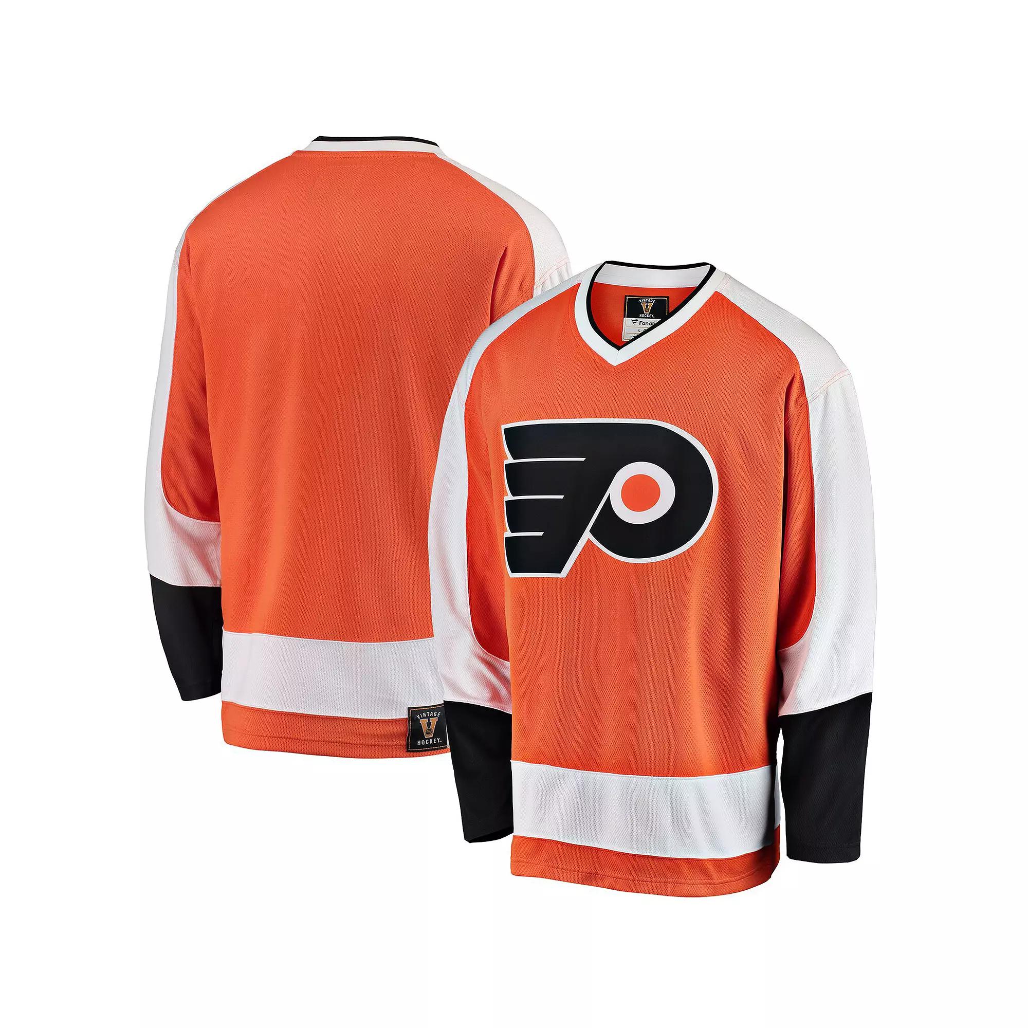 Men's Fanatics Branded Orange Philadelphia Flyers Premier Breakaway Heritage Blank Jersey,  Product Image