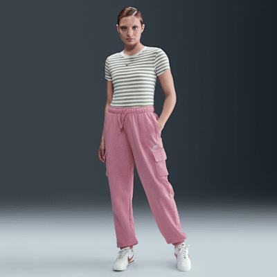 Women's Nike Sportswear Club Fleece Mid-Rise Oversized Cargo Sweatpants Product Image